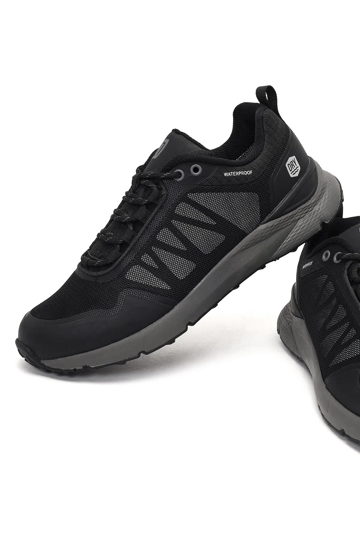 Derimod Dry Erkek Siyah Bağcıklı Kumaş Sneaker - Image 11