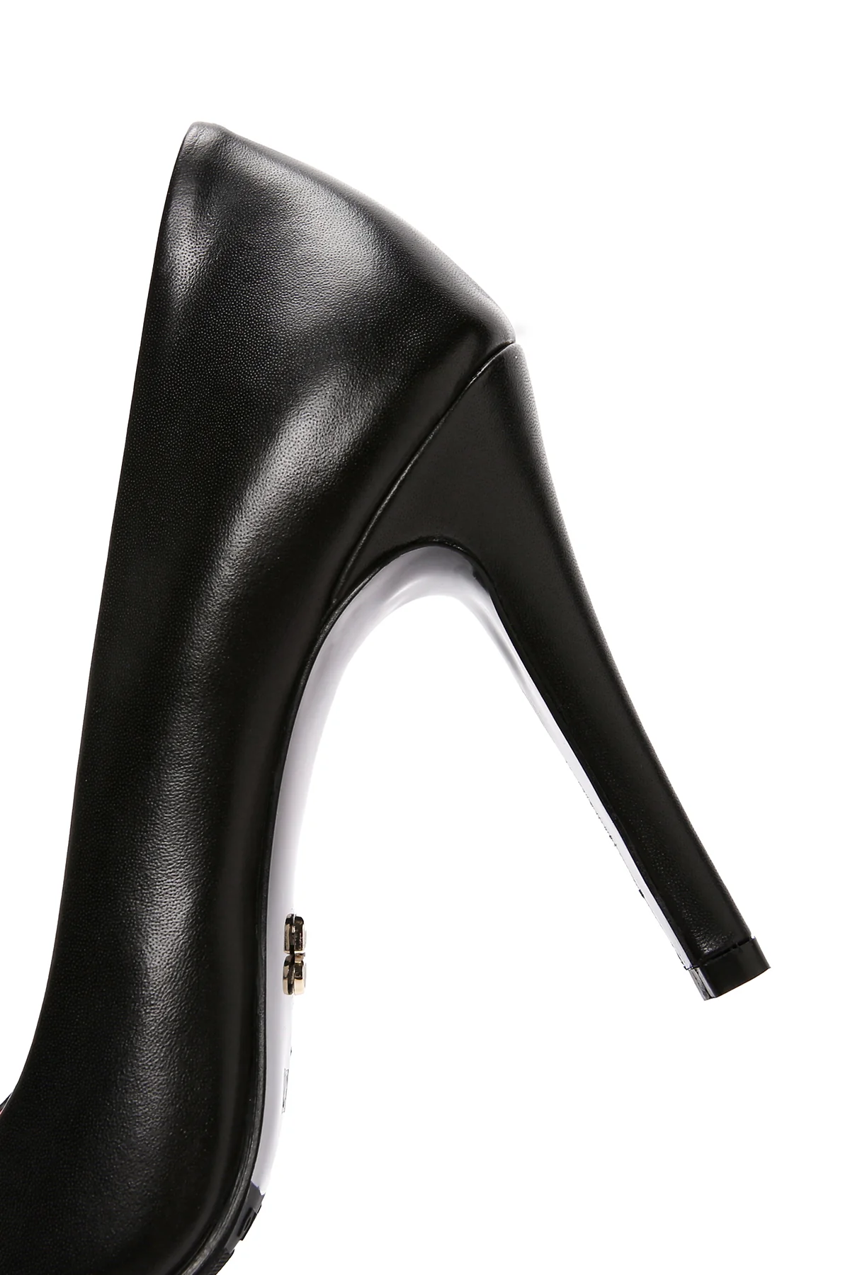 Derimod Flex Kadın Siyah İnce Topuklu Deri Stiletto - Image 9
