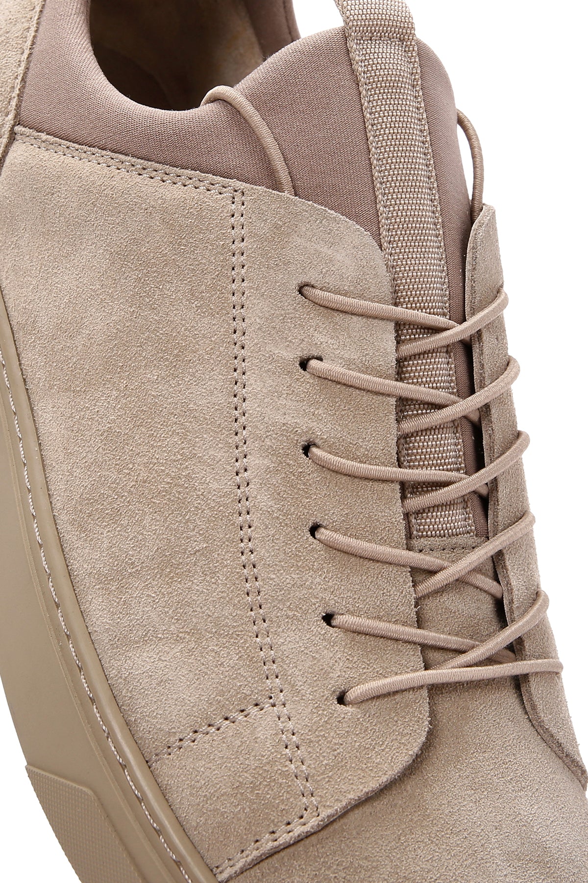 Derimod Fly Erkek Bej Bağcıklı Süet Deri Sneaker - Image 12