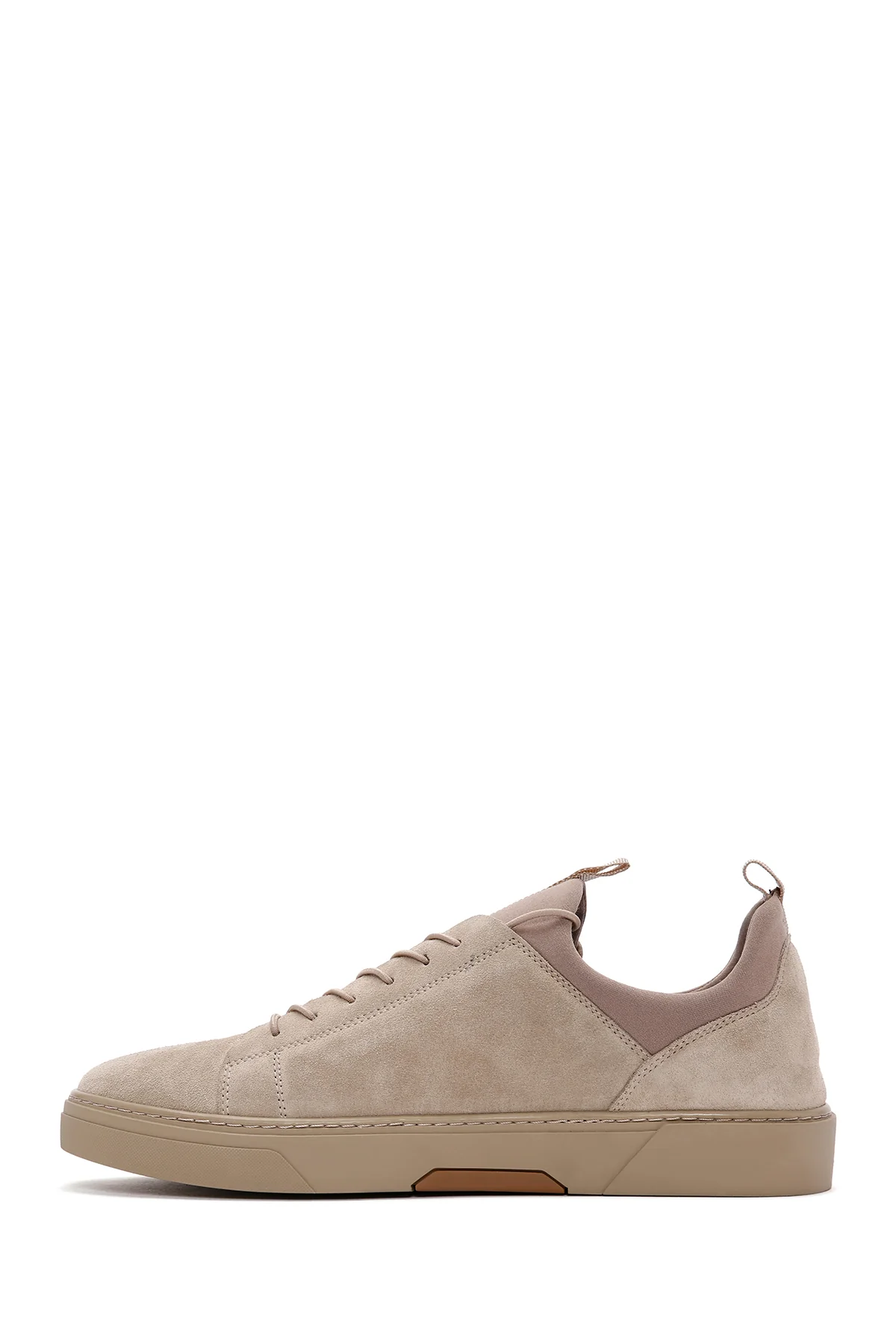 Derimod Fly Erkek Bej Bağcıklı Süet Deri Sneaker - Image 3