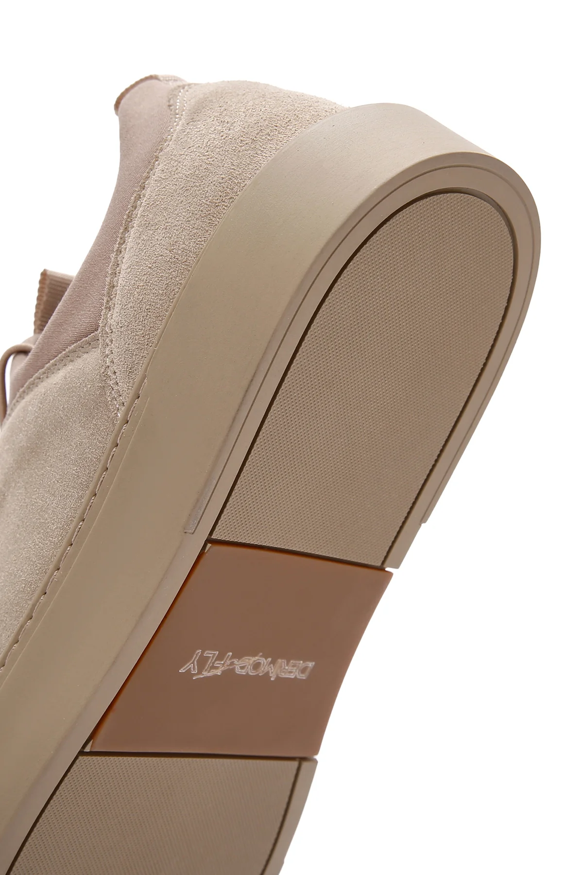 Derimod Fly Erkek Bej Bağcıklı Süet Deri Sneaker - Image 9