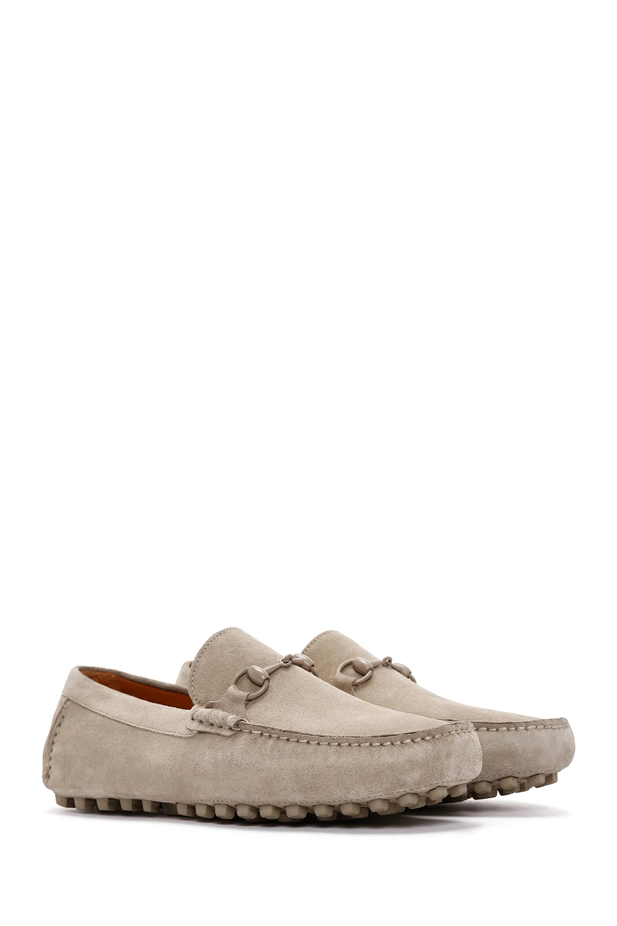 Derimod Fly Erkek Bej Süet Deri Loafer - Image 5