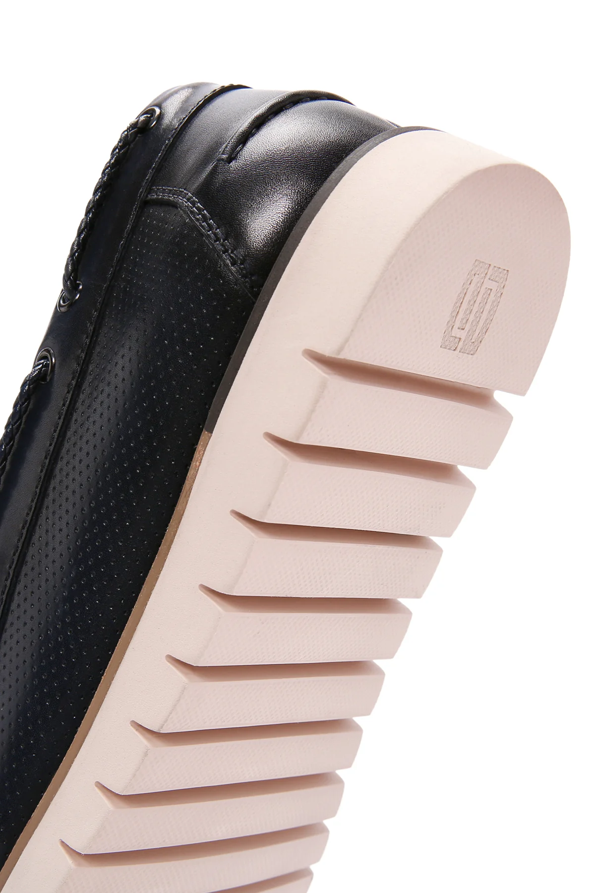 Derimod Fly Erkek Lacivert Deri Casual Loafer - Image 9