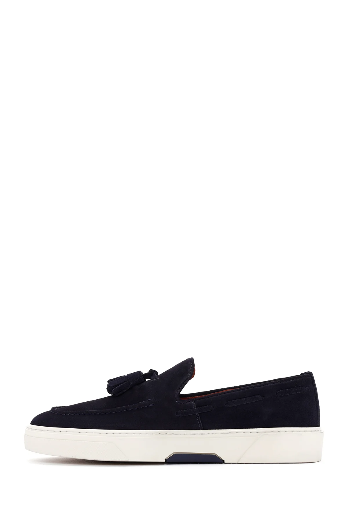 Derimod Fly Erkek Lacivert Süet Deri Casual Loafer - Image 2