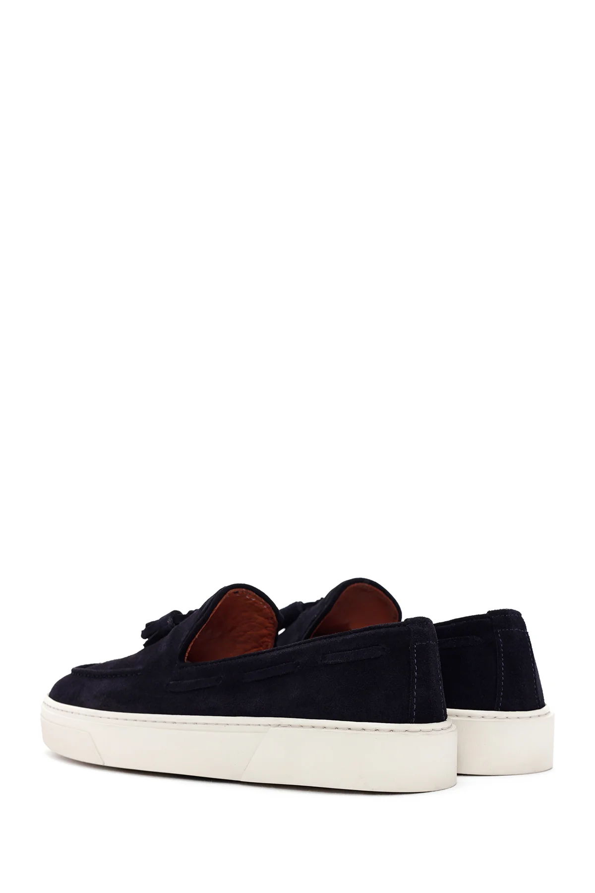 Derimod Fly Erkek Lacivert Süet Deri Casual Loafer - Image 5