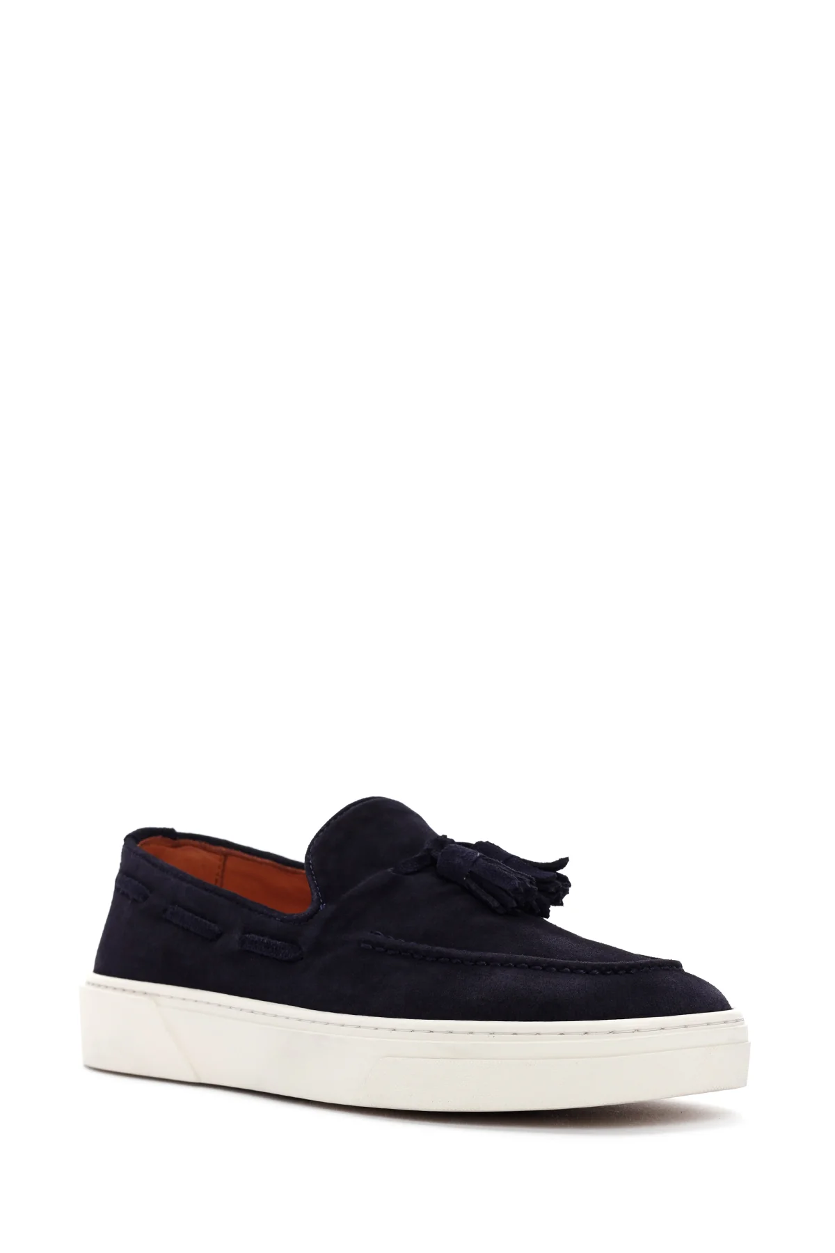 Derimod Fly Erkek Lacivert Süet Deri Casual Loafer - Image 6