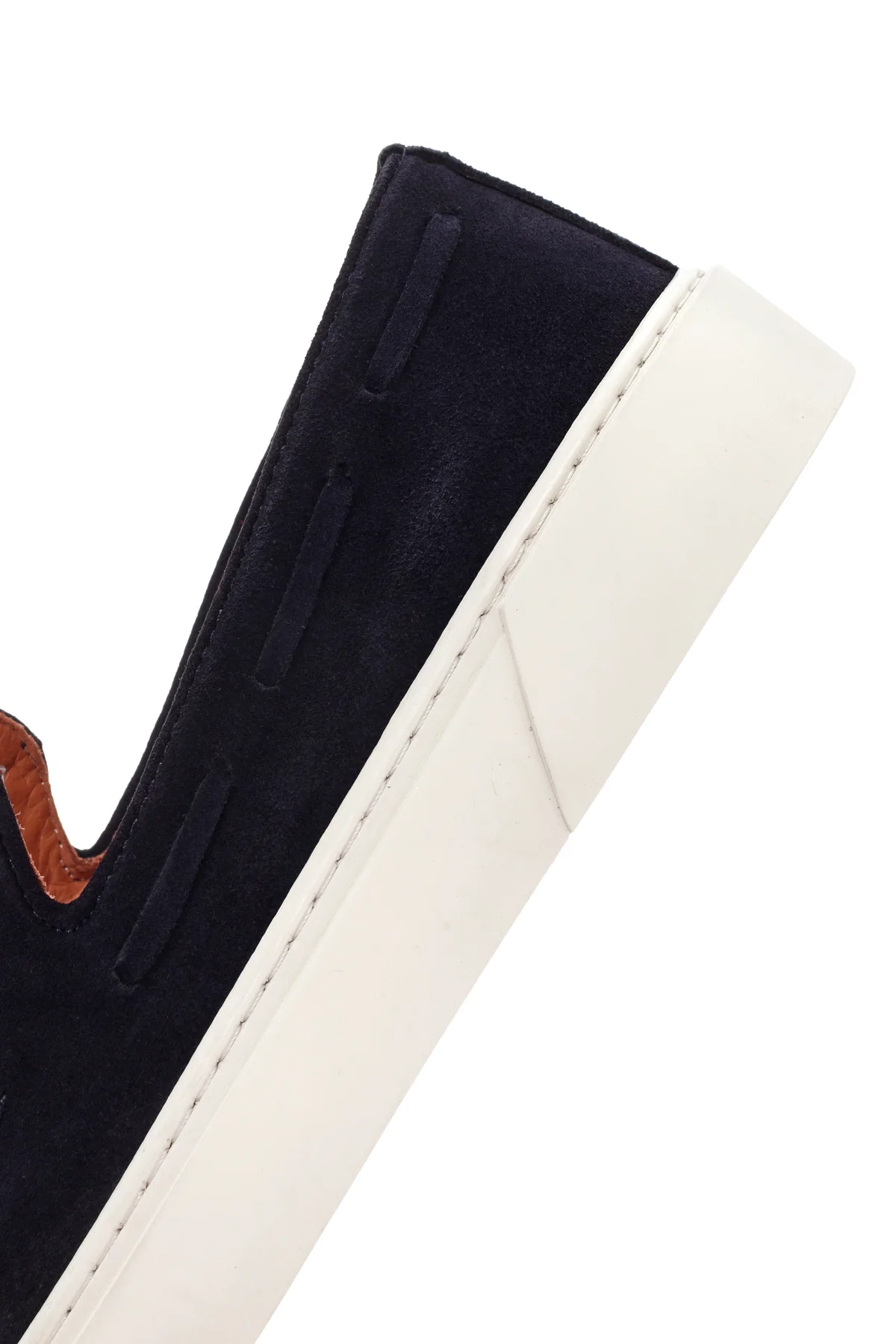 Derimod Fly Erkek Lacivert Süet Deri Casual Loafer - Image 8