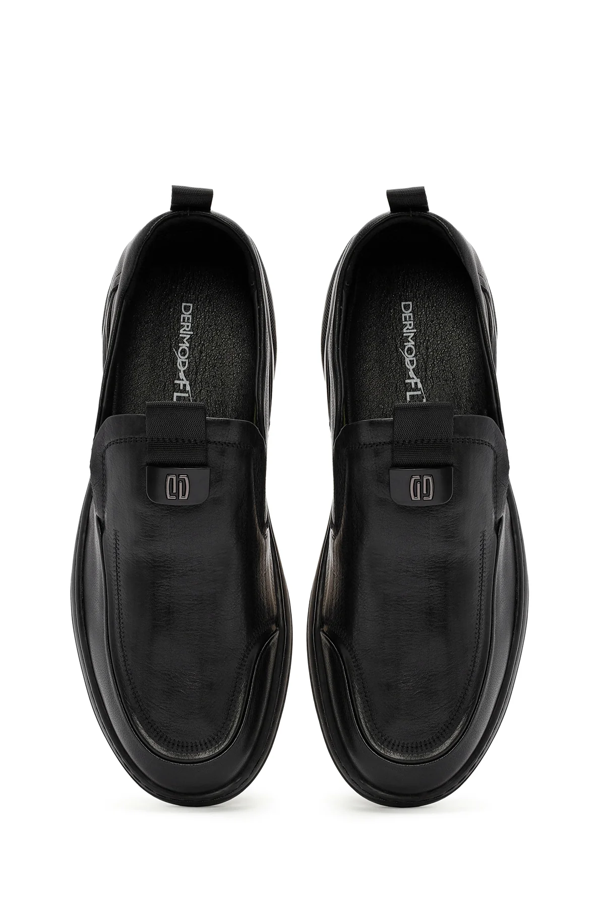 Derimod Fly Erkek Siyah Deri Casual Loafer - Image 7