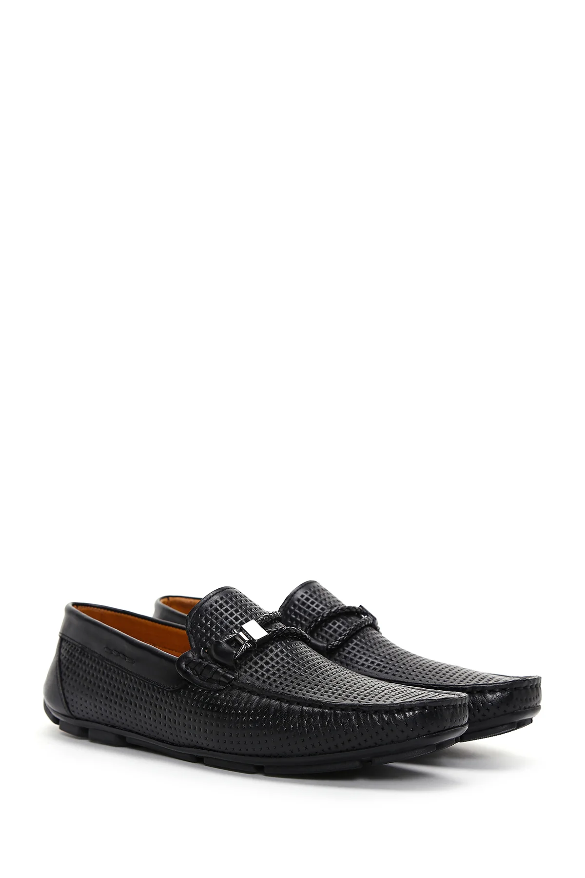 Derimod Fly Erkek Siyah Deri Casual Loafer - Image 3