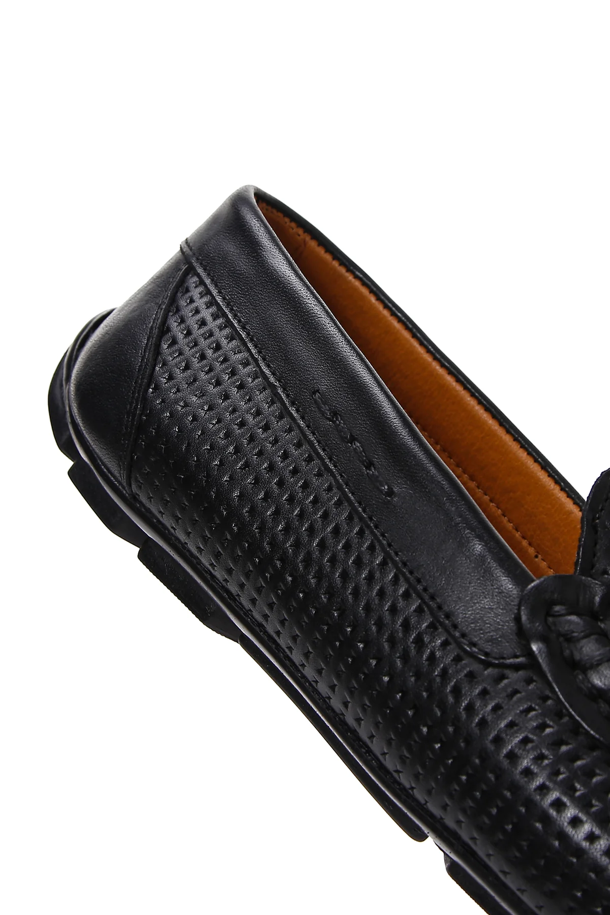 Derimod Fly Erkek Siyah Deri Casual Loafer - Image 7