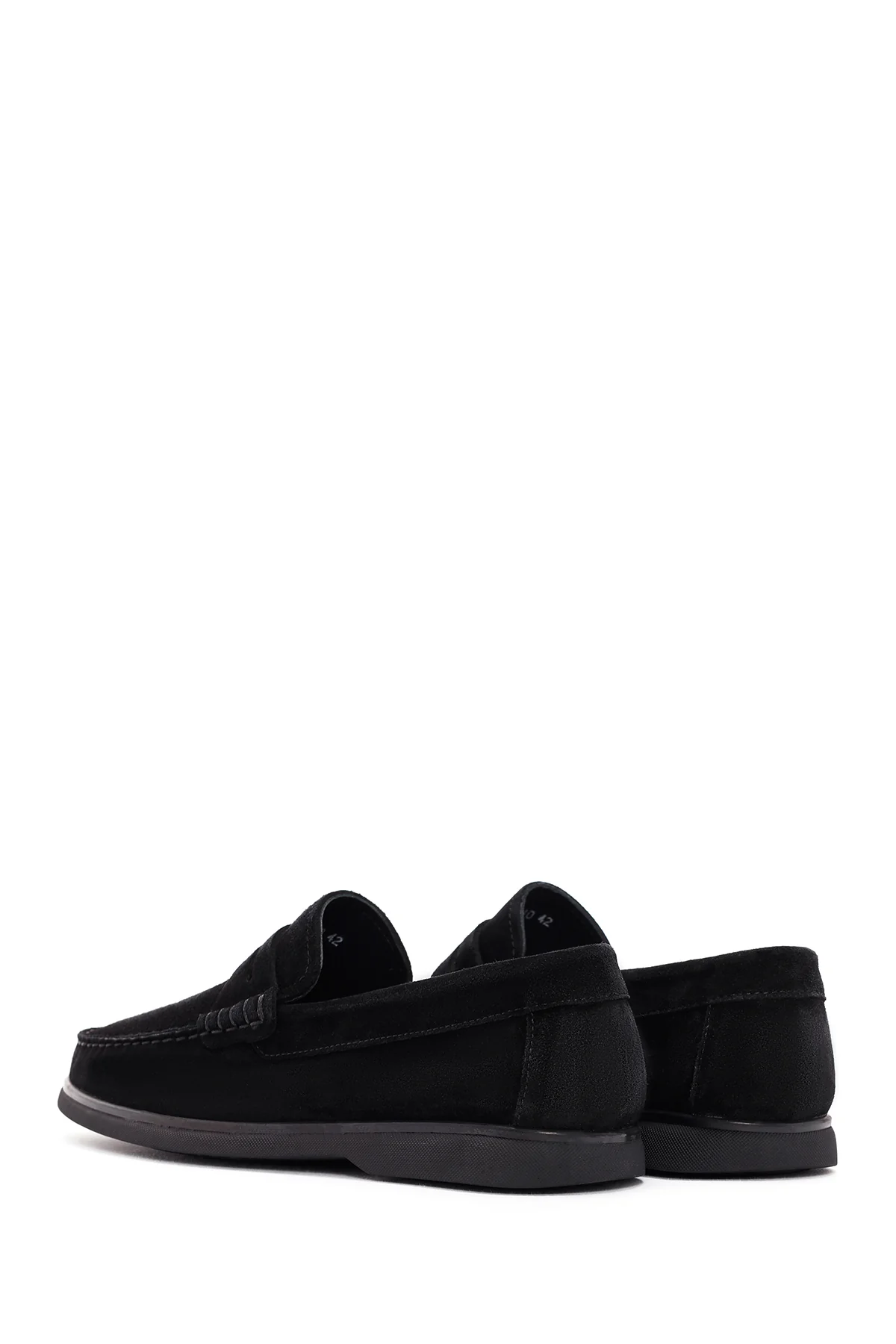 Derimod Fly Erkek Siyah Süet Deri Casual Loafer - Image 5