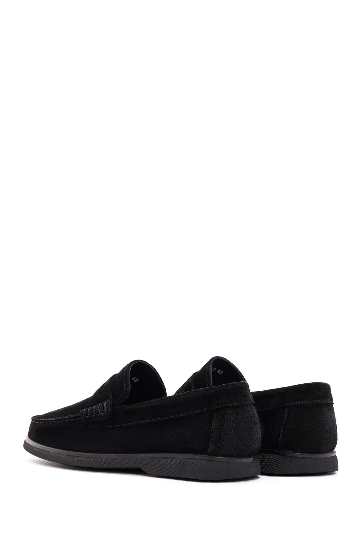 Derimod Fly Erkek Siyah Süet Deri Casual Loafer - Image 5