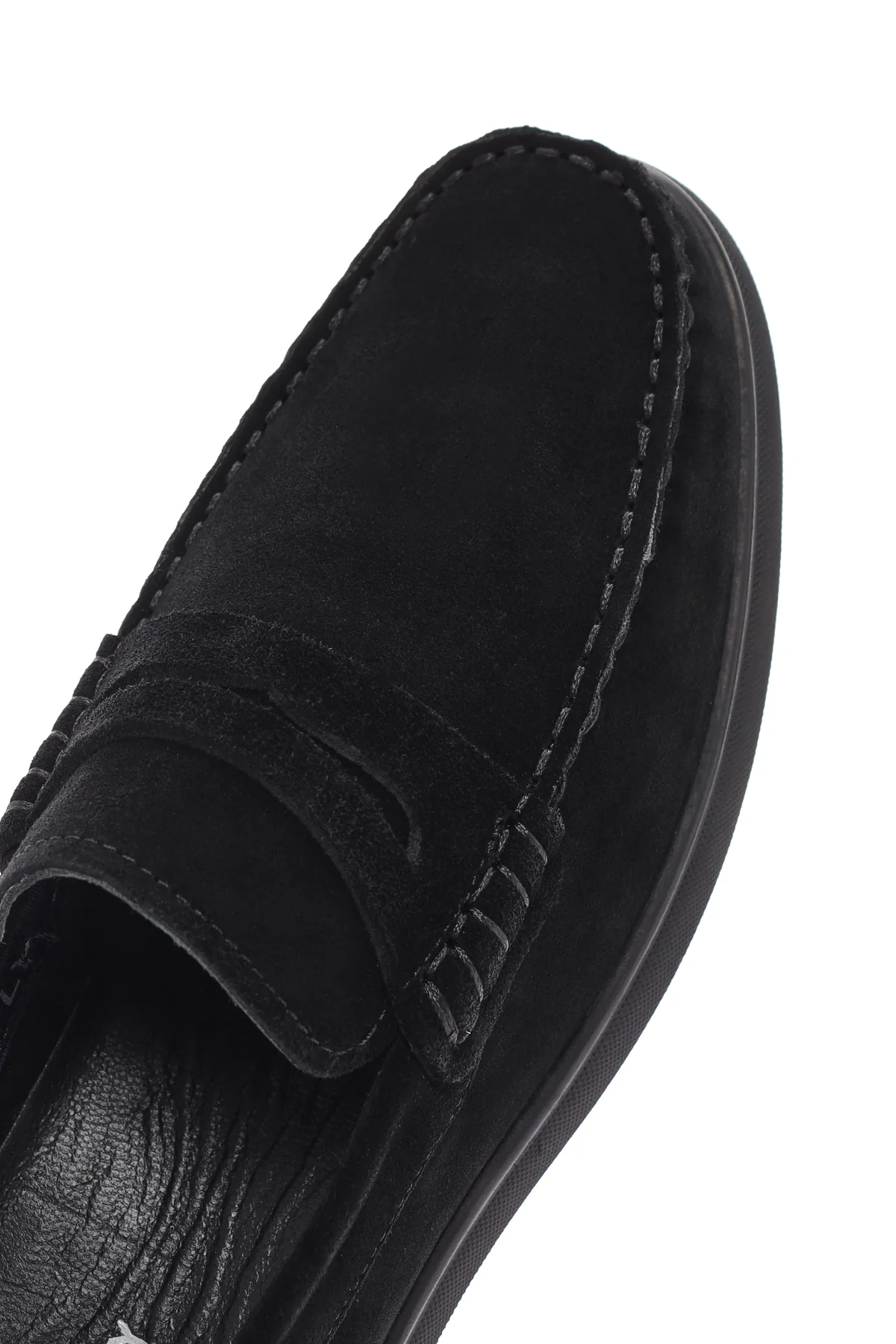 Derimod Fly Erkek Siyah Süet Deri Loafer - Image 10