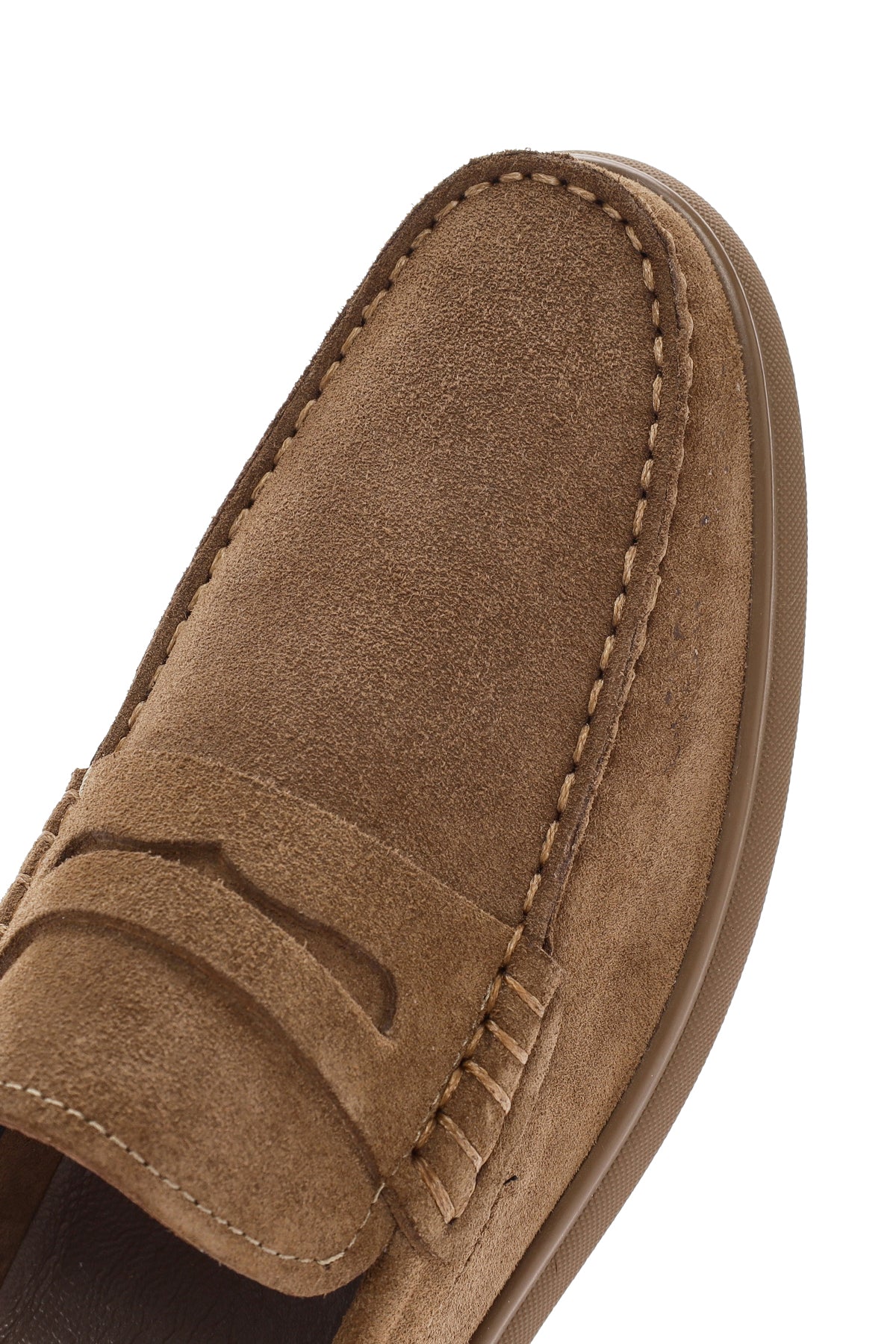 Derimod Fly Erkek Vizon Süet Deri Casual Loafer - Image 9