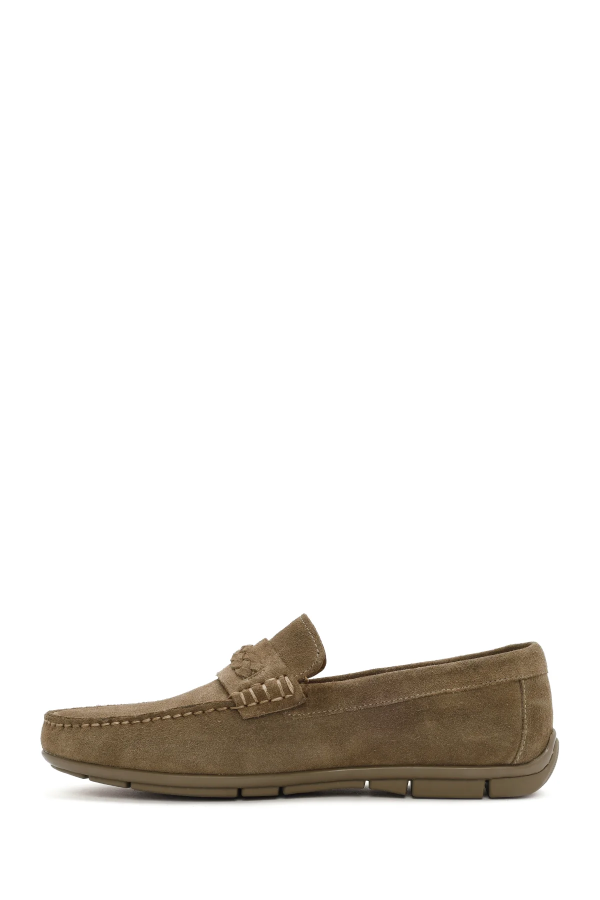 Derimod Fly Erkek Vizon Süet Deri Casual Loafer - Image 2