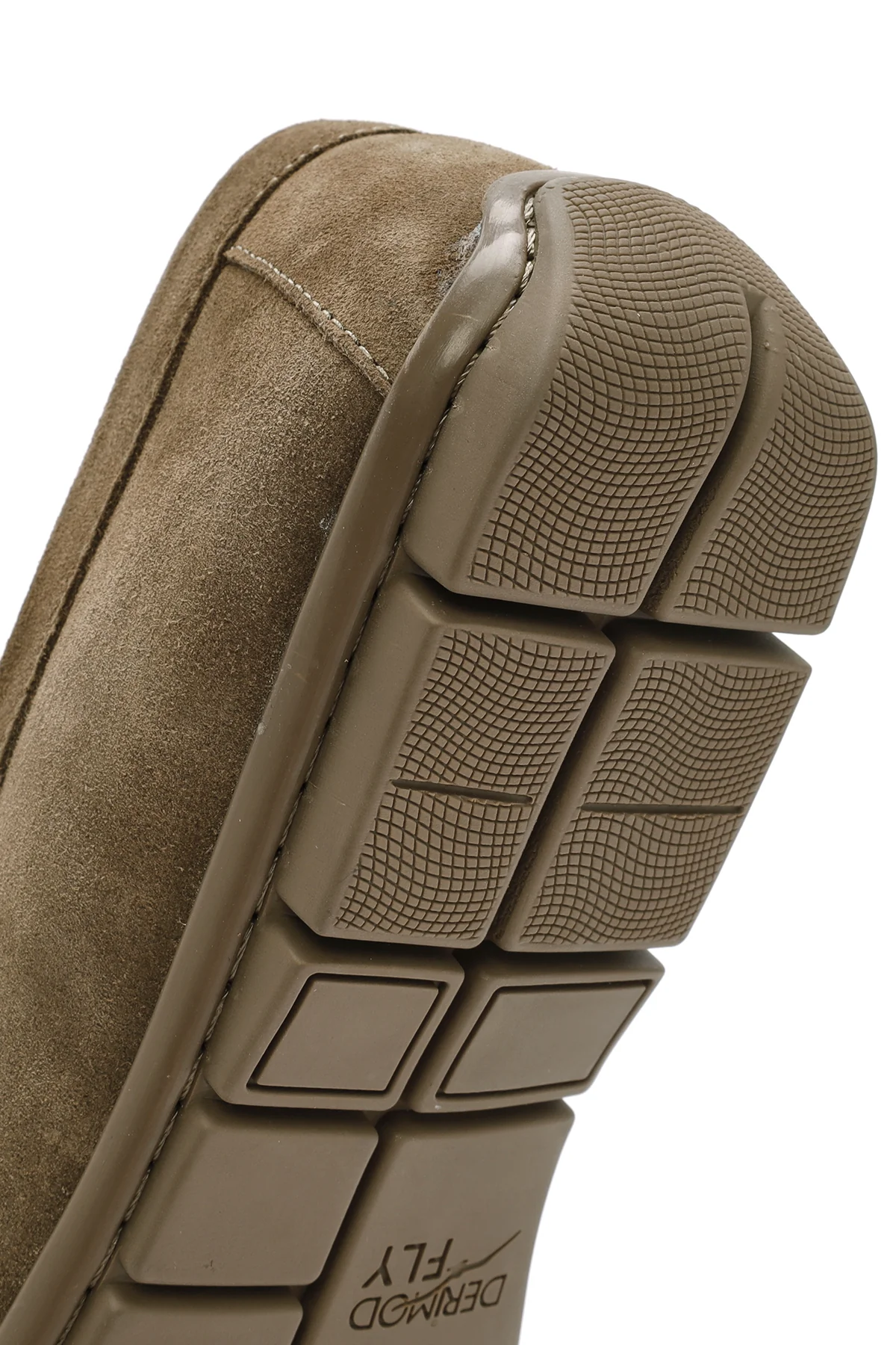 Derimod Fly Erkek Vizon Süet Deri Casual Loafer - Image 8