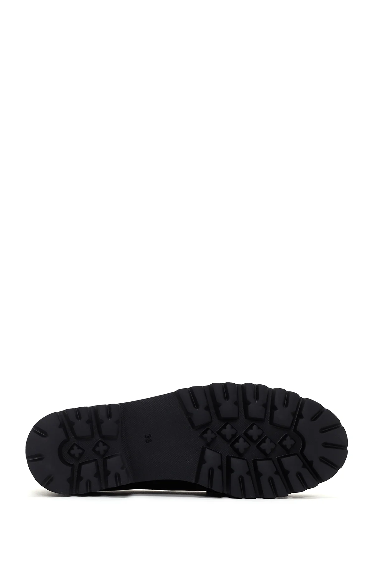 Derimod Gritti Kadın Siyah Deri Maskülen Loafer - Image 4