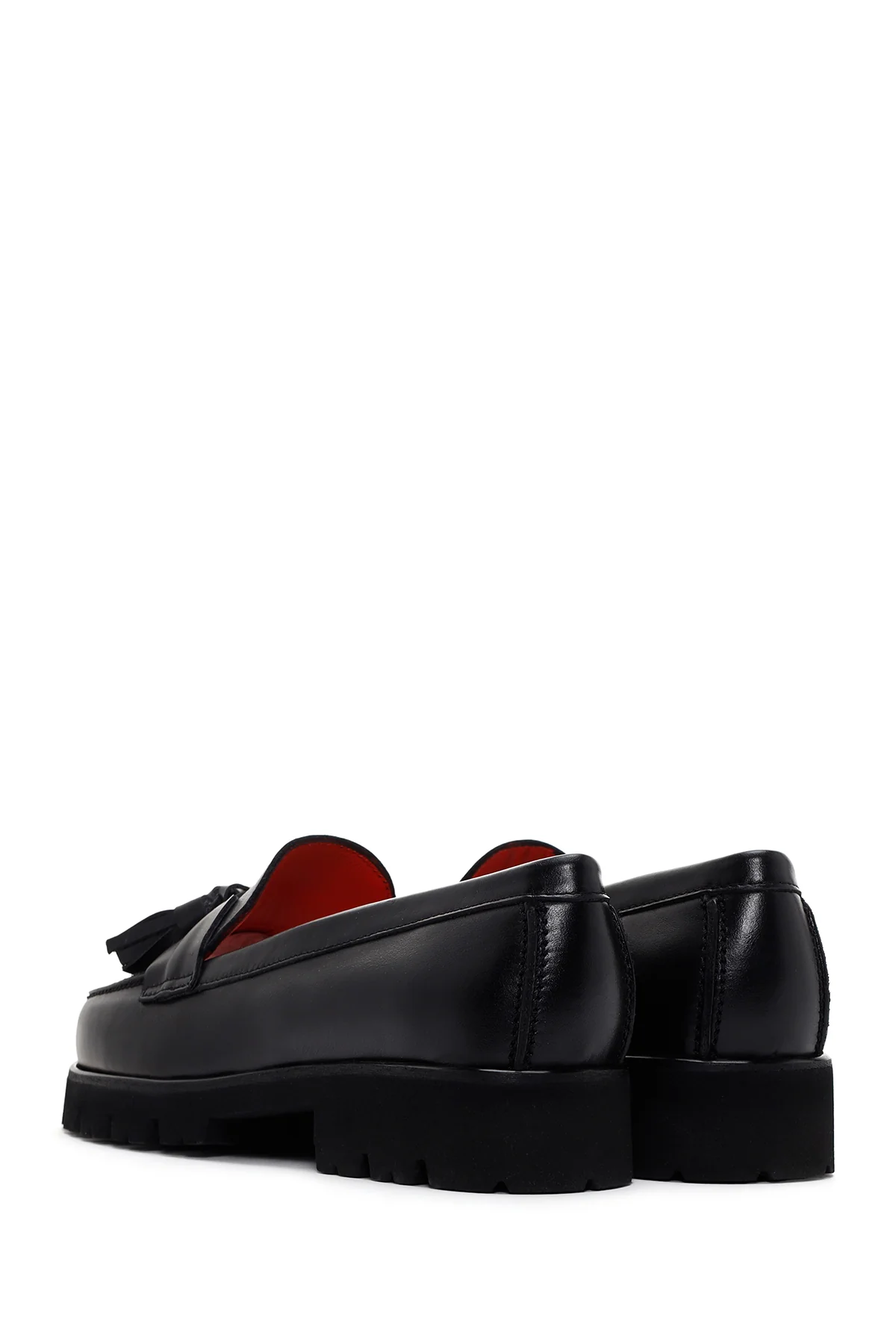 Derimod Gritti Kadın Siyah Deri Maskülen Loafer - Image 5