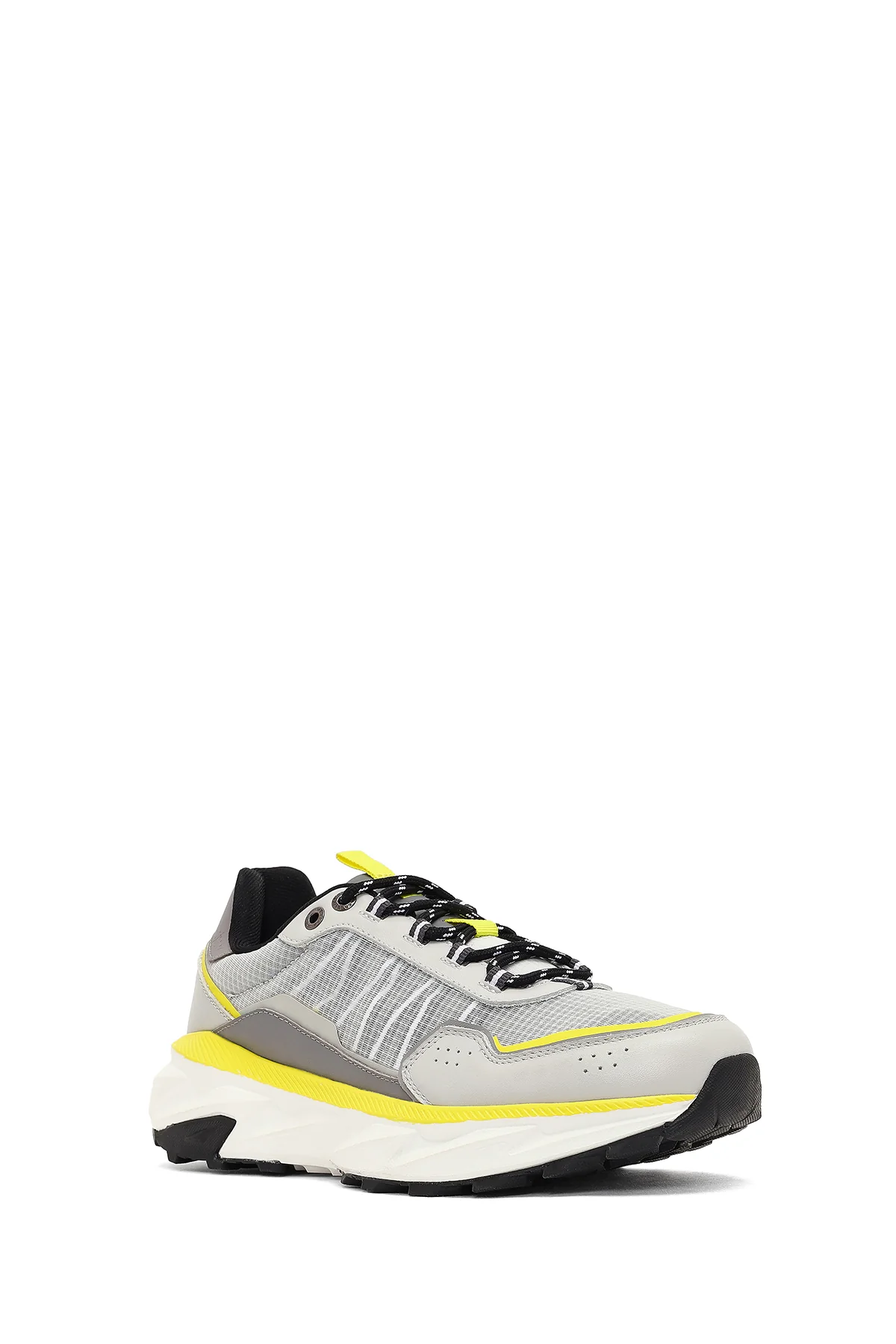 Derimod Studio Erkek Gri Bağcıklı Kalın Tabanlı Sneaker - Image 6