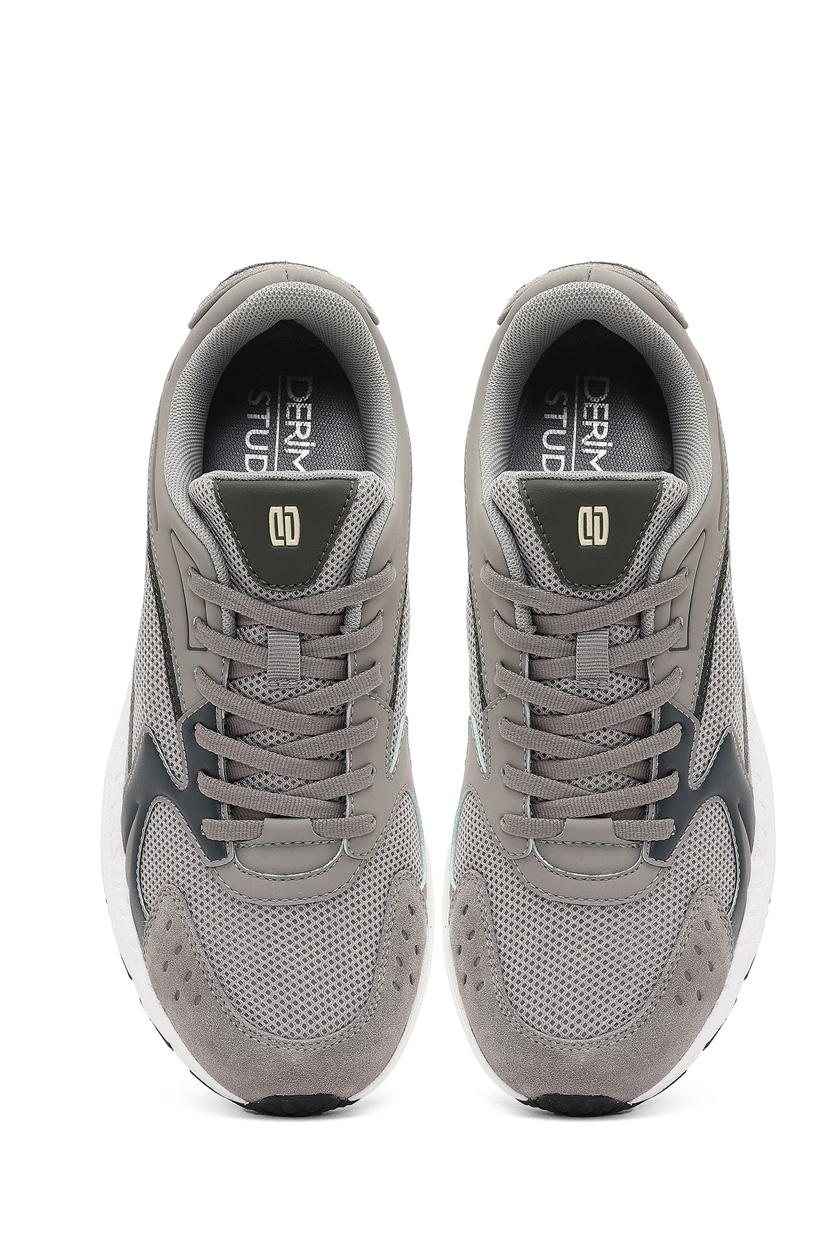 Derimod Studio Erkek Gri Bağcıklı Kalın Tabanlı Sneaker - Image 7
