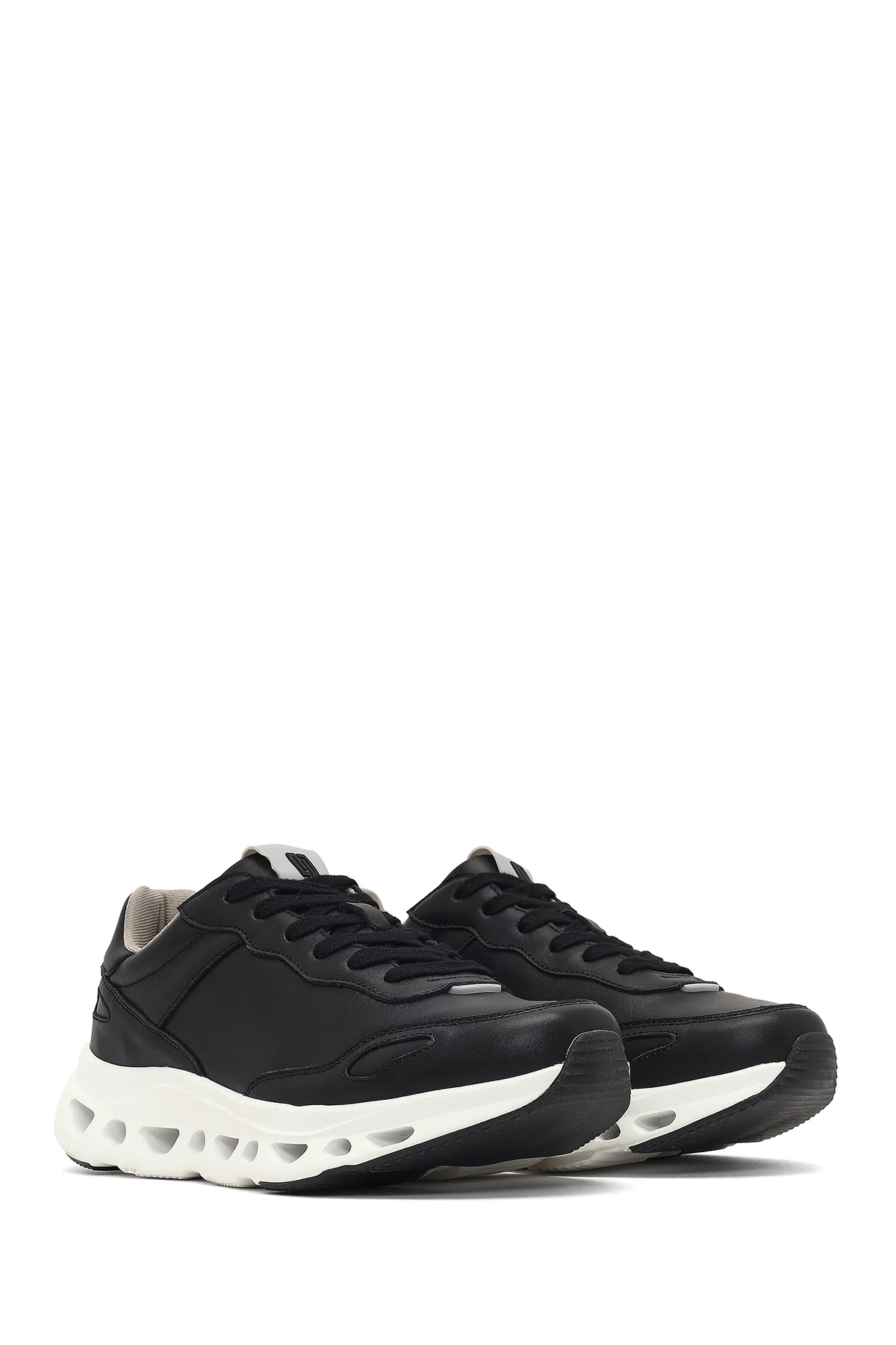 Derimod Studio Erkek Siyah Bağcıklı Kalın Tabanlı Sneaker - Image 3