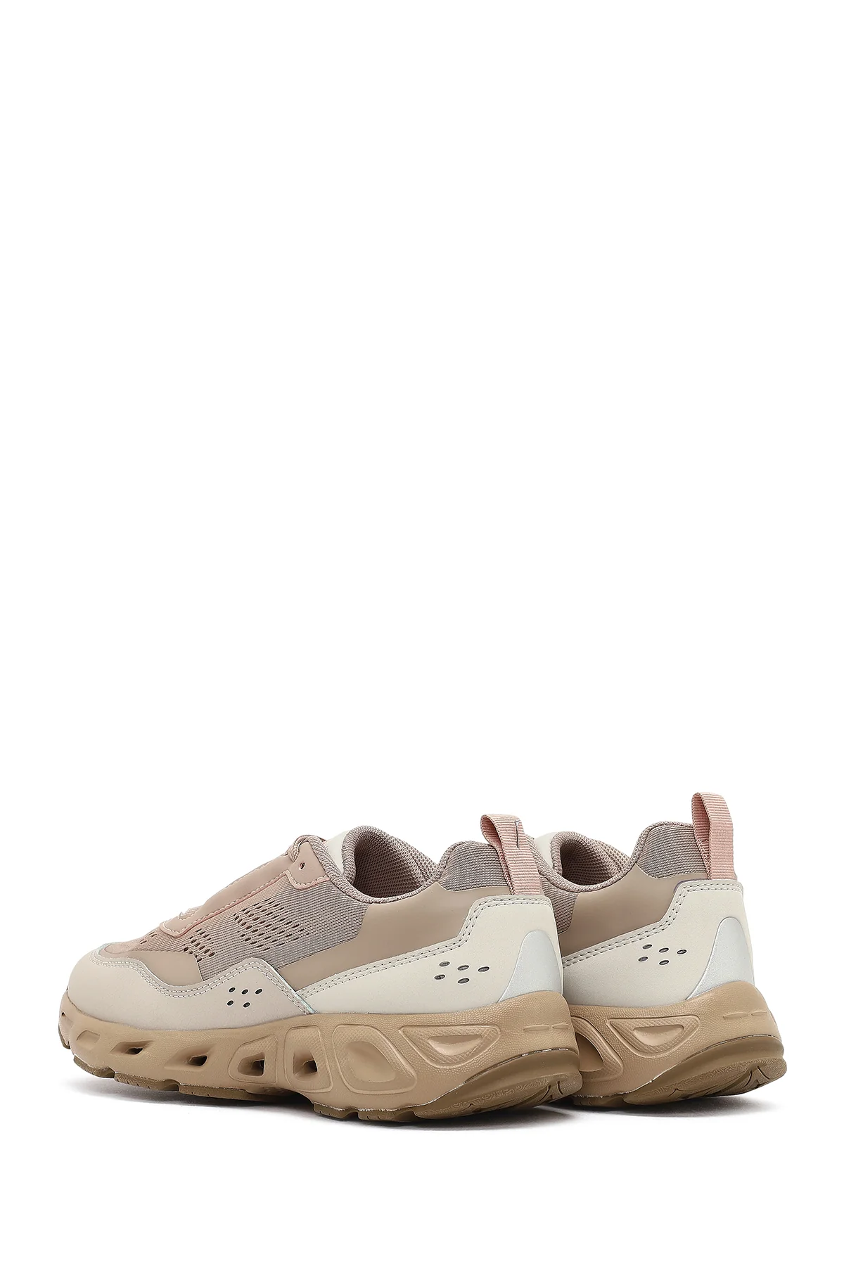 Derimod Studio Kadın Bej Bağcıklı Kalın Tabanlı Sneaker - Image 5