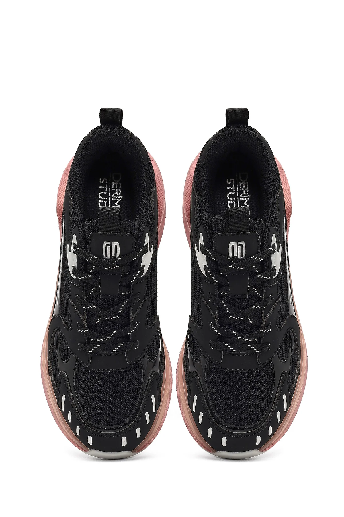Derimod Studio Kadın Siyah Bağcıklı Kalın Tabanlı Sneaker - Image 5