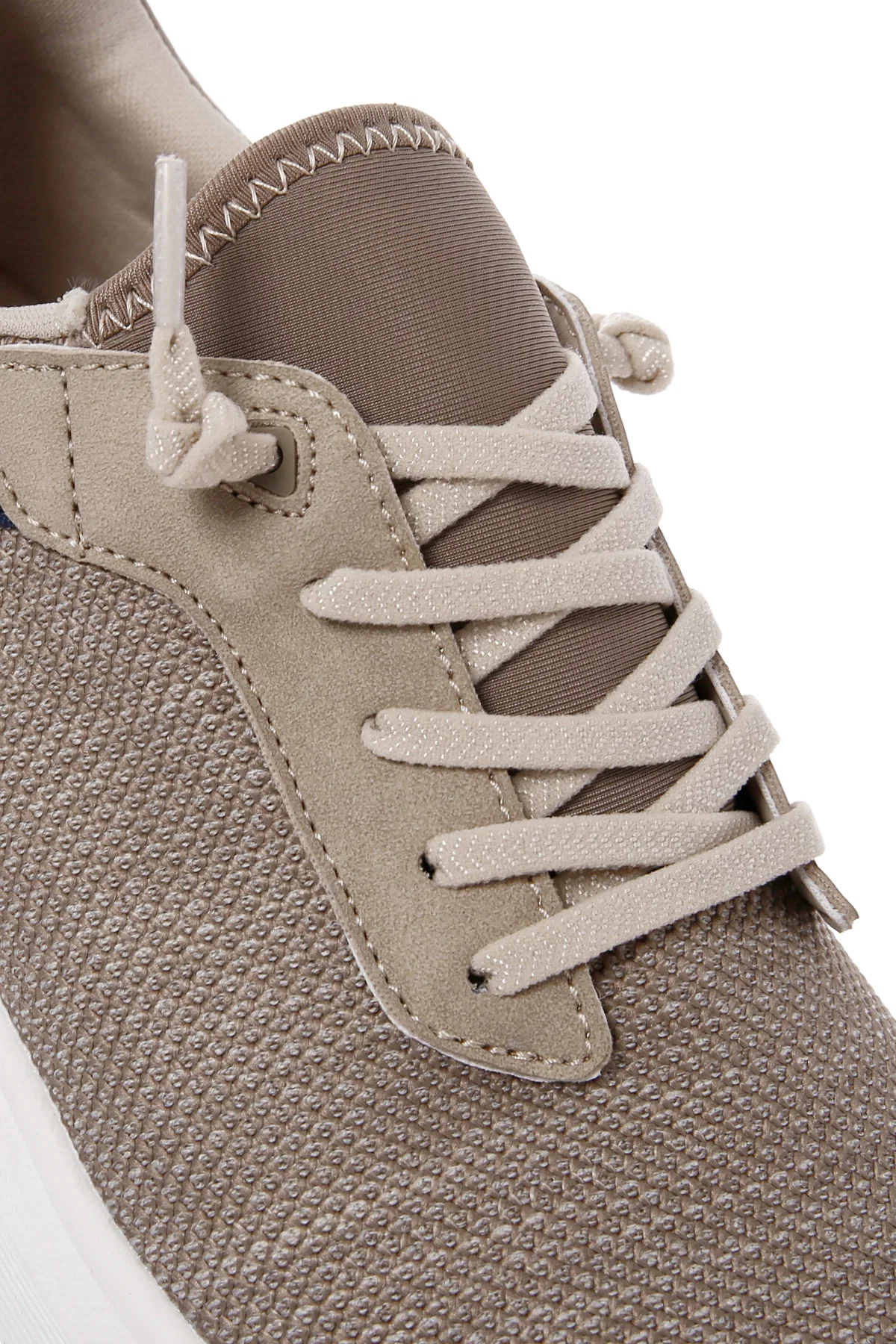 Derimod Zero Erkek Bej Bağcıklı Kalın Tabanlı Kumaş Sneaker - Image 10