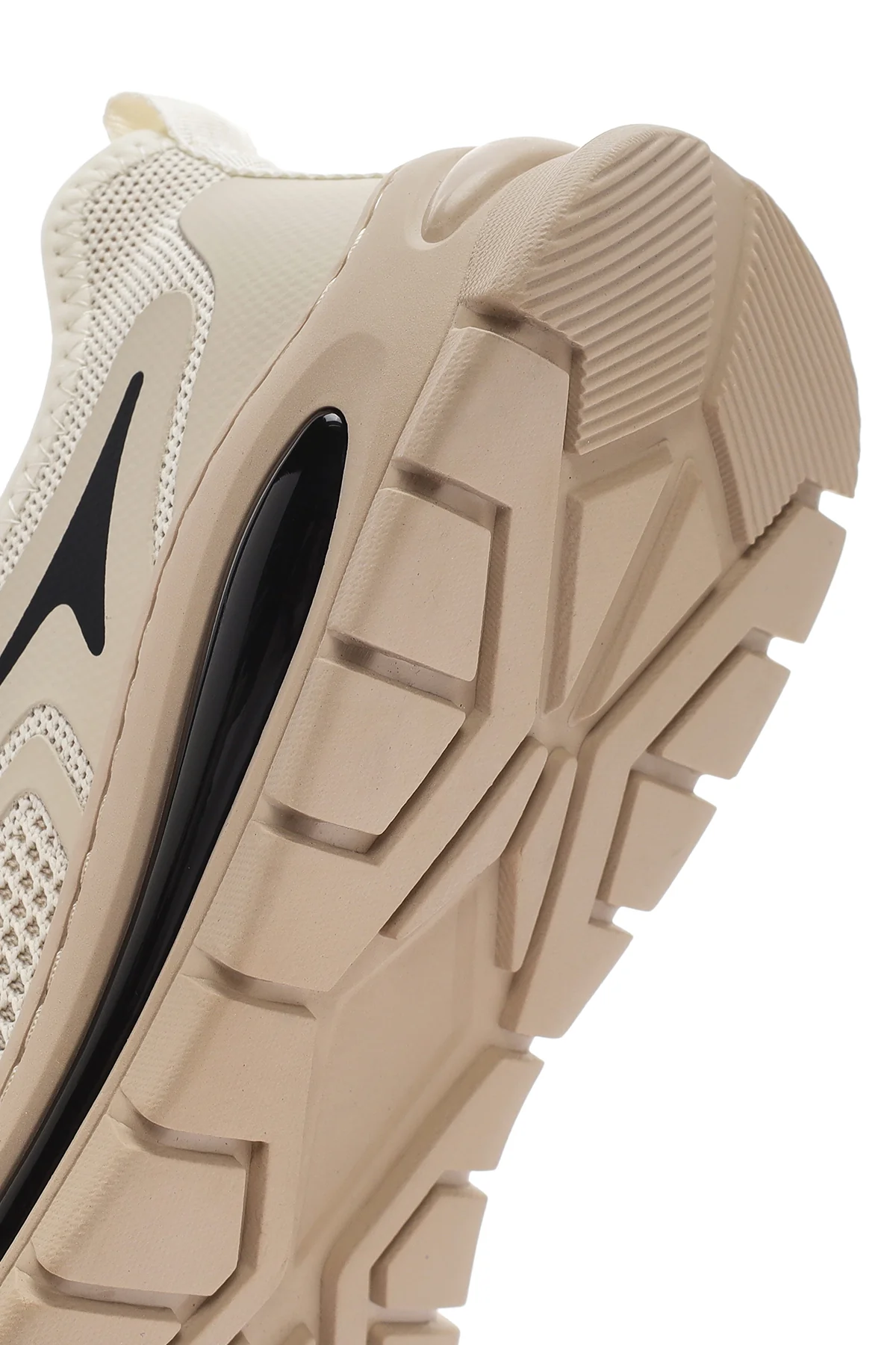 Derimod Zero Erkek Bej Bağcıklı Kalın Tabanlı Kumaş Sneaker - Image 8