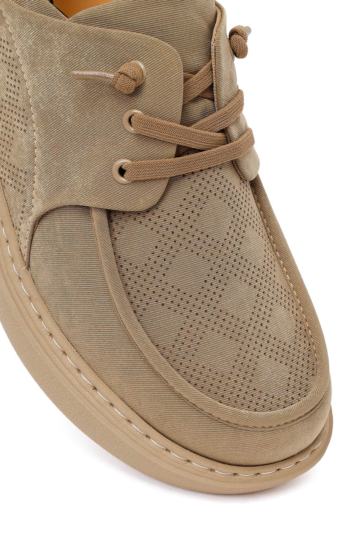 Derimod Zero Erkek Bej Bağcıklı Kumaş Sneaker - Image 9