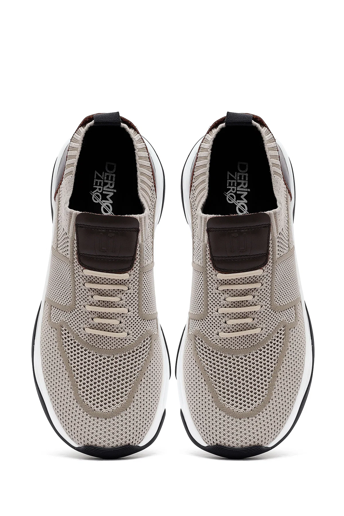 Derimod Zero Erkek Bej Kalın Tabanlı Kumaş Sneaker - Image 7