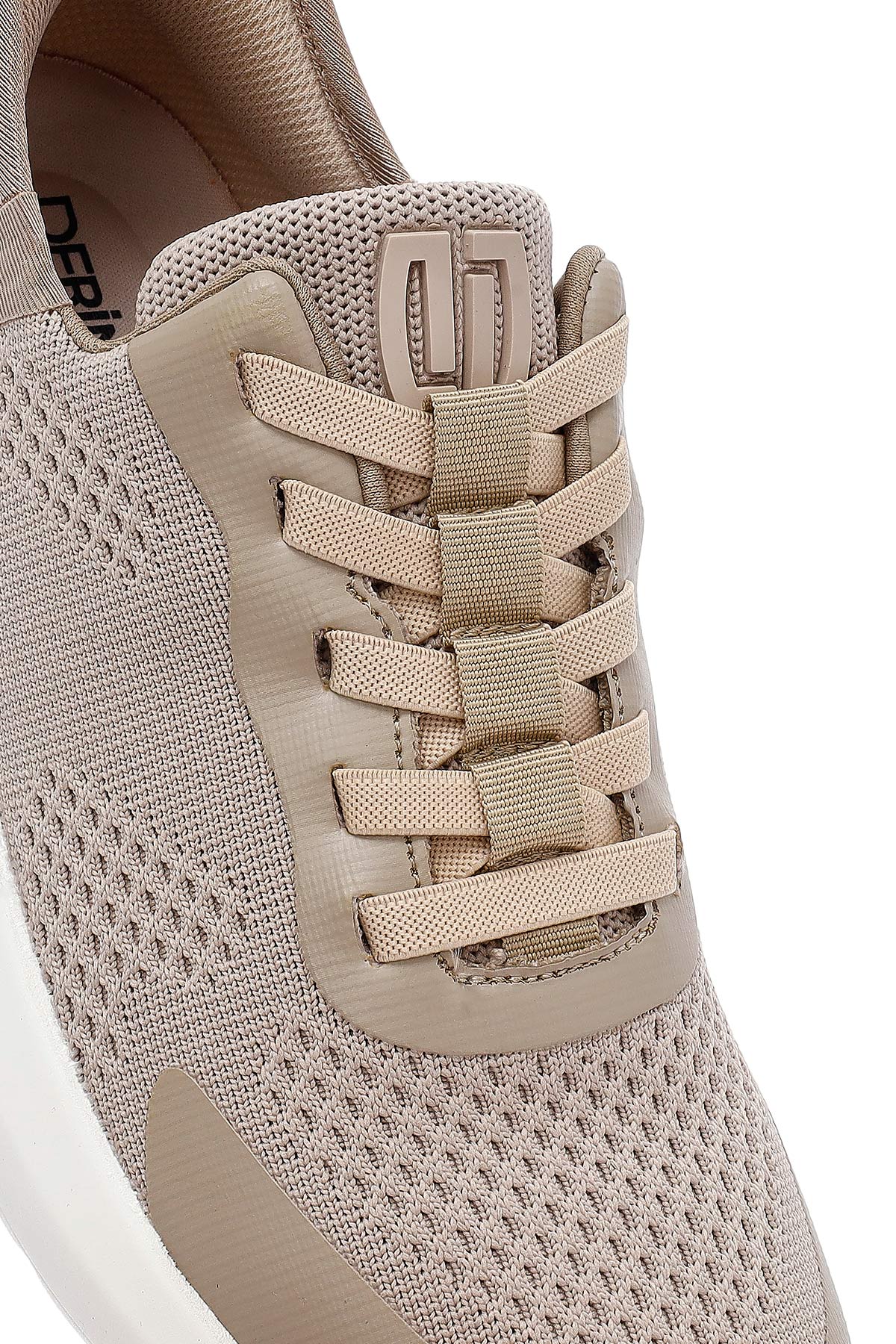 Derimod Zero Erkek Bej Kalın Tabanlı Kumaş Sneaker - Image 10