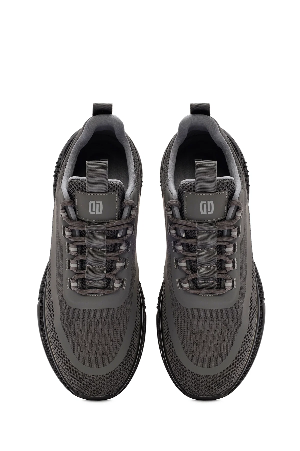 Derimod Zero Erkek Gri Kalın Tabanlı Bağcıklı Kumaş Sneaker - Image 7