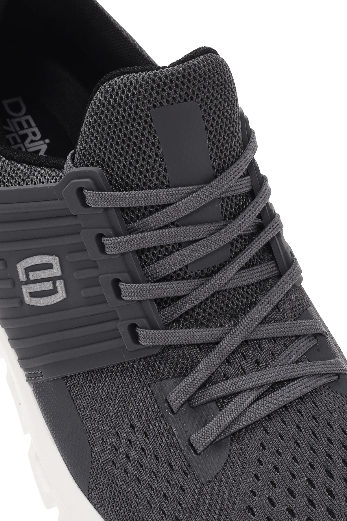 Derimod Zero Erkek Gri Kalın Tabanlı Kumaş Sneaker - Image 10