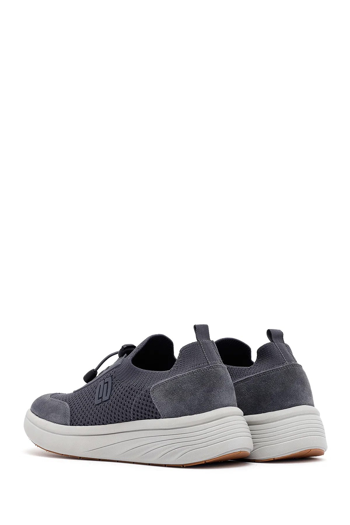 Derimod Zero Erkek Gri Kalın Tabanlı Kumaş Sneaker - Image 5