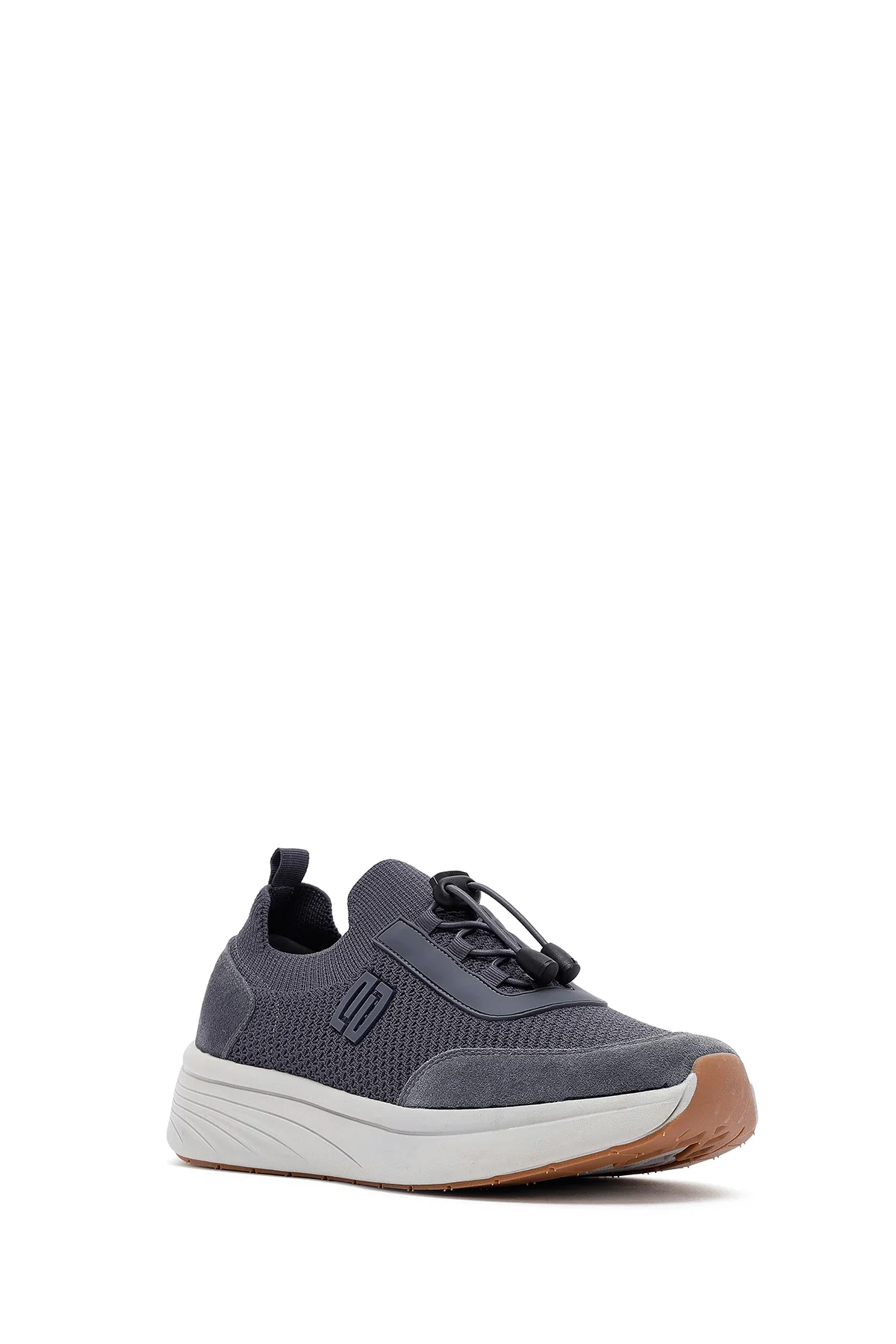 Derimod Zero Erkek Gri Kalın Tabanlı Kumaş Sneaker - Image 6