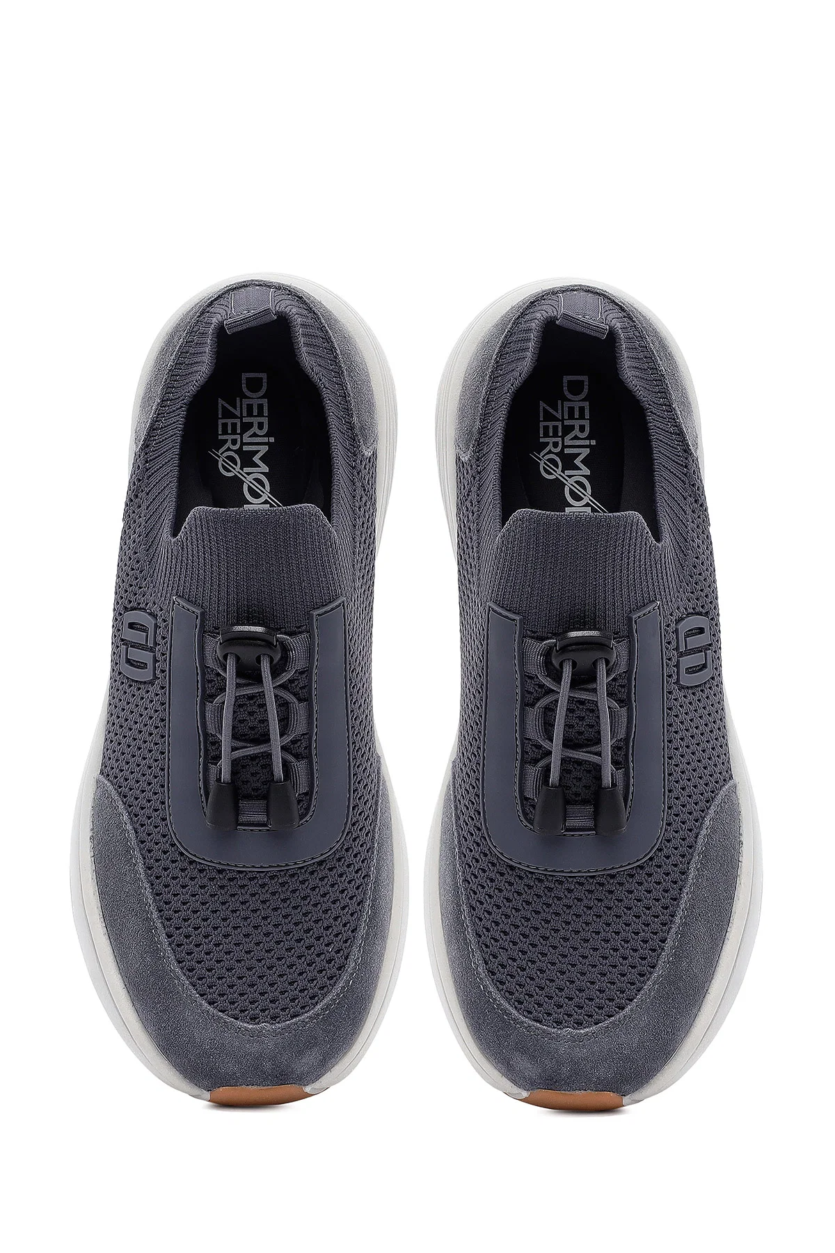 Derimod Zero Erkek Gri Kalın Tabanlı Kumaş Sneaker - Image 7