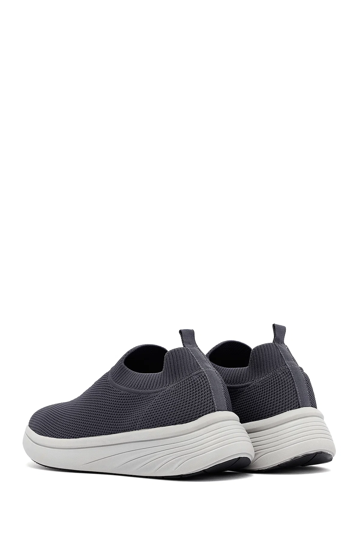 Derimod Zero Erkek Gri Kalın Tabanlı Kumaş Sneaker - Image 5