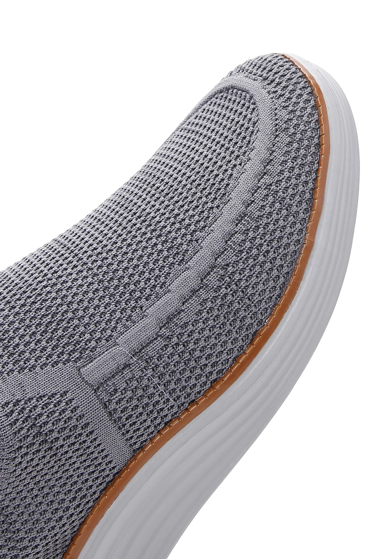 Derimod Zero Erkek Gri Kalın Tabanlı Kumaş Sneaker - Image 9