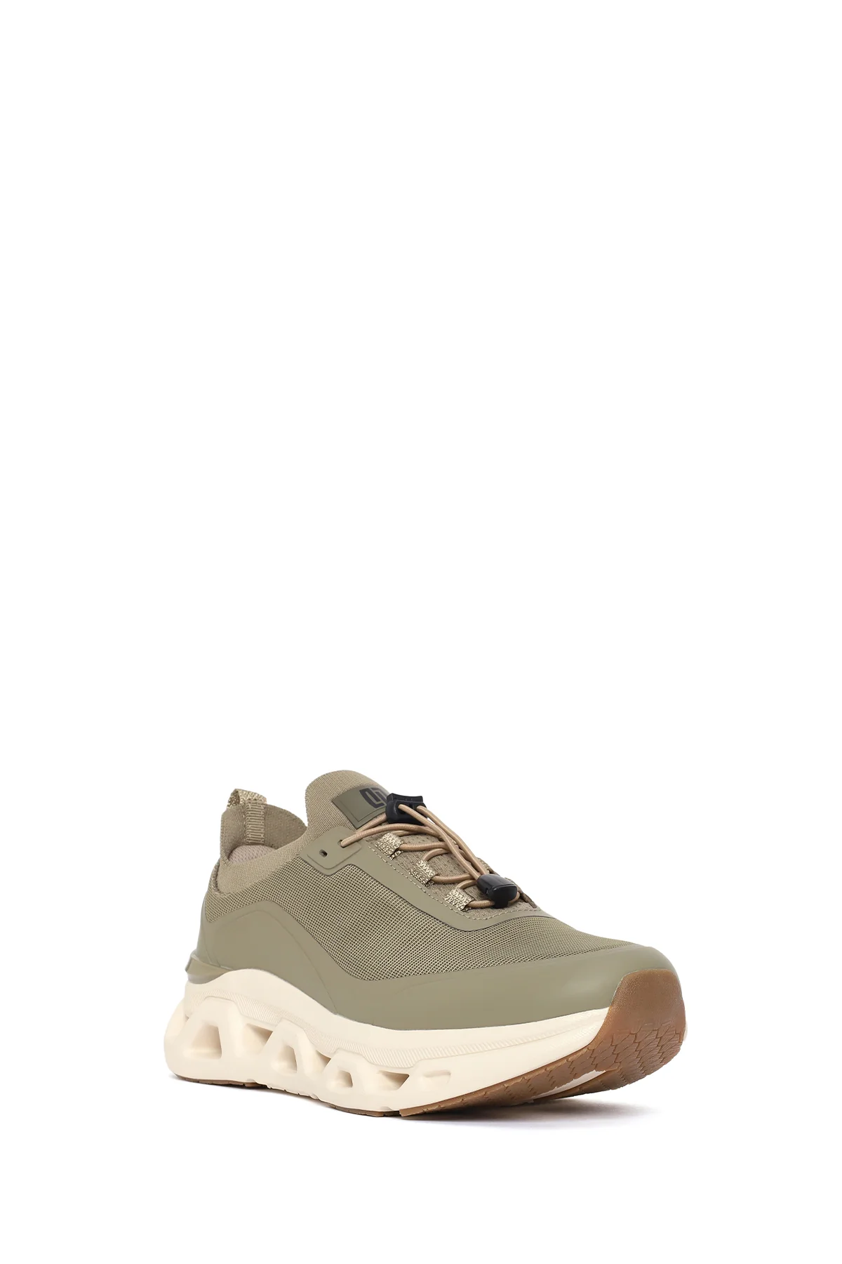 Derimod Zero Erkek Haki Kalın Tabanlı Bağcıklı Kumaş Sneaker - Image 7