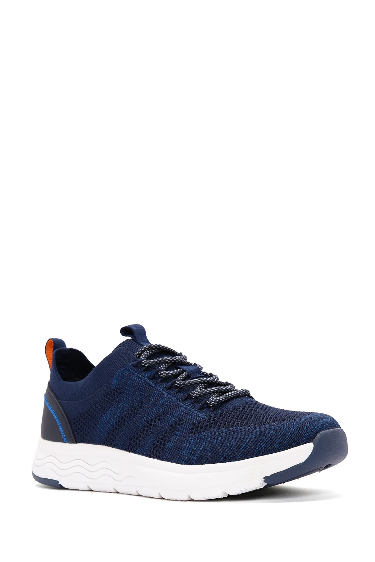 Derimod Zero Erkek Lacivert Bağcıklı Kalın Tabanlı Kumaş Sneaker - Image 6