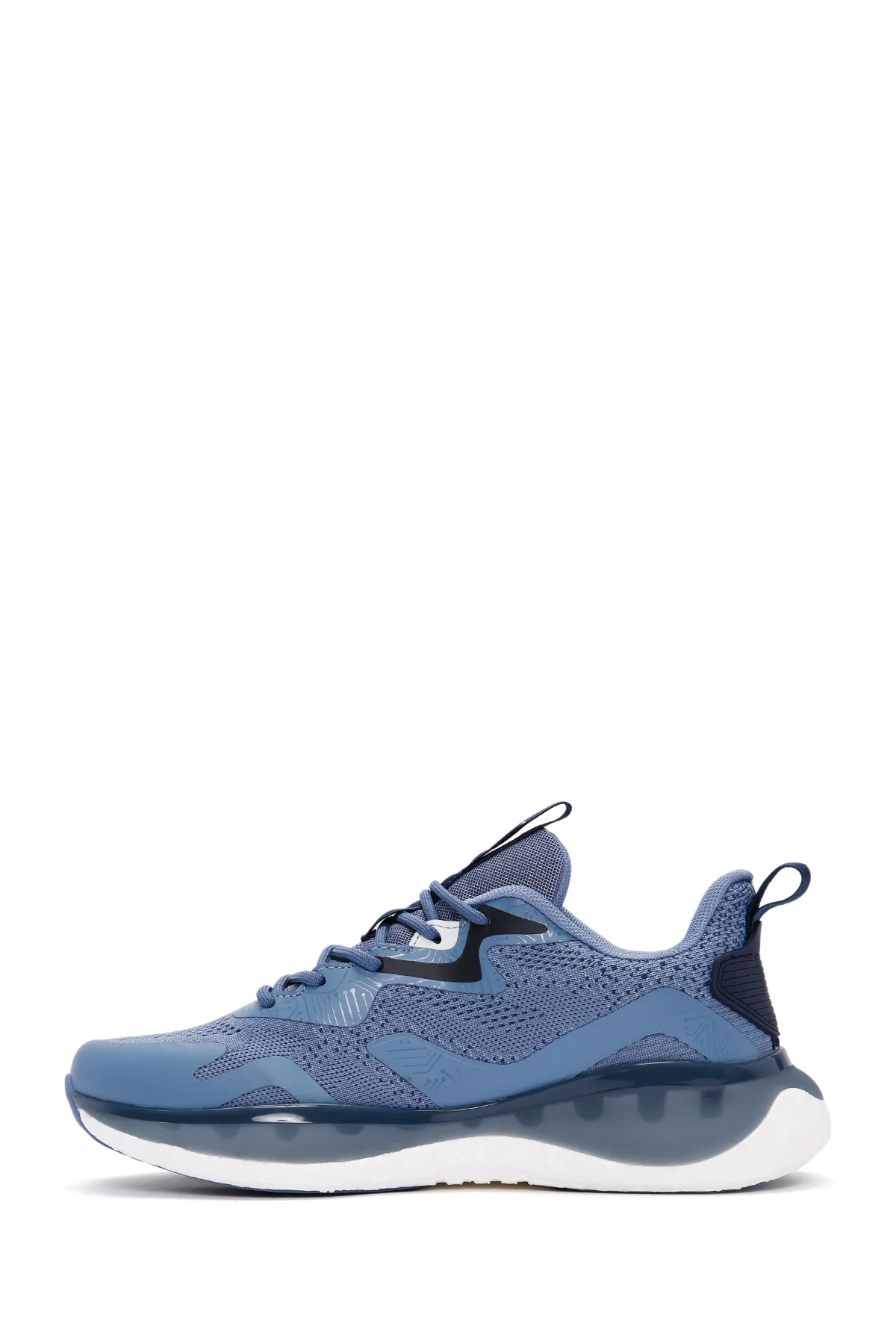 Derimod Zero Erkek Mavi Bağcıklı Kalın Tabanlı Kumaş Sneaker - Image 3