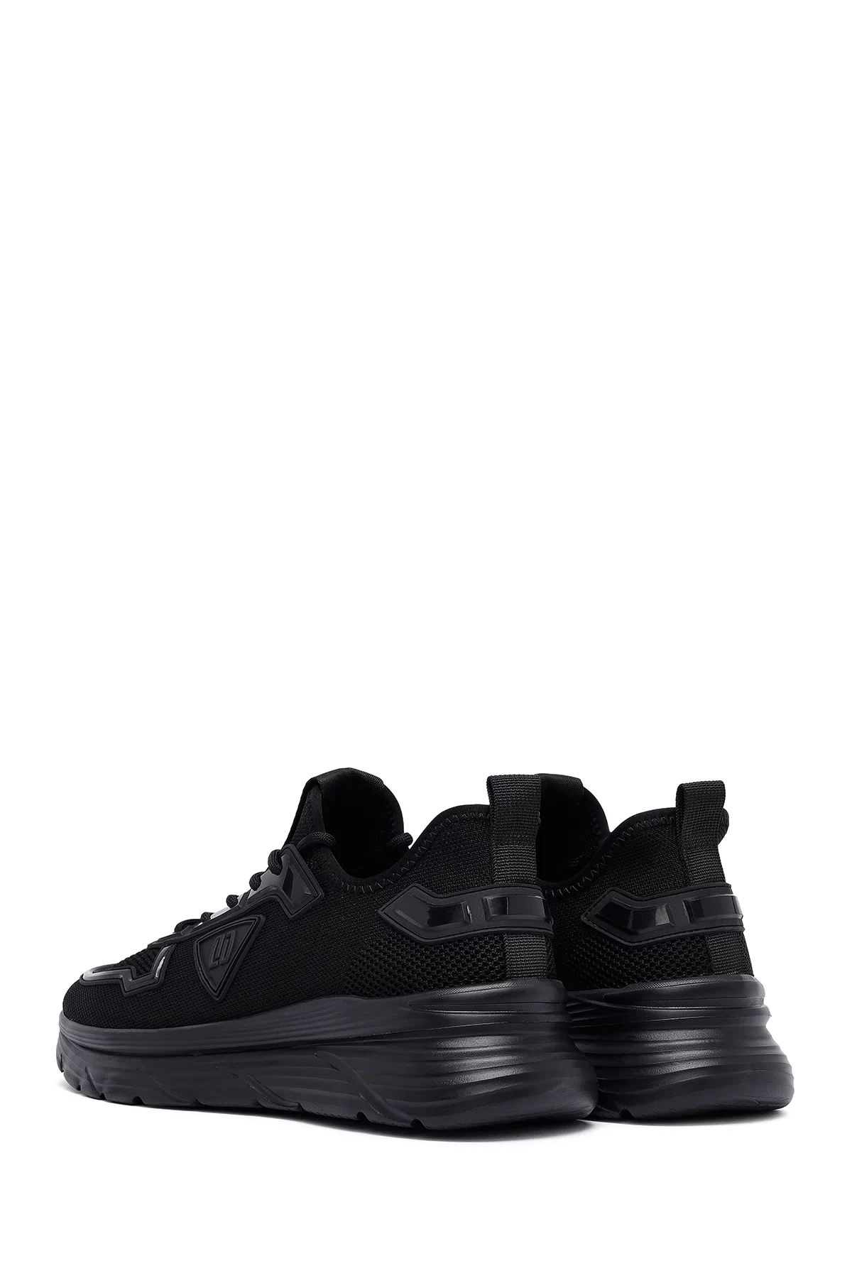 Derimod Zero Erkek Siyah Bağcıklı Kalın Tabanlı Kumaş Sneaker - Image 5