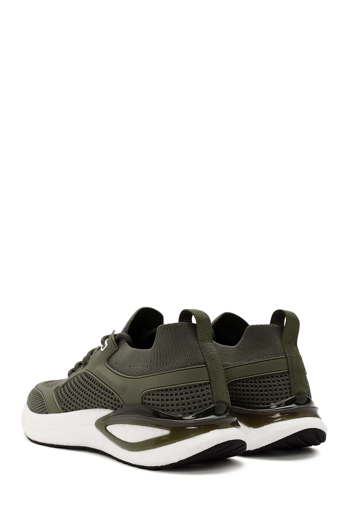 Derimod Zero Erkek Yeşil Bağcıklı Kalın Tabanlı Kumaş Sneaker - Image 5