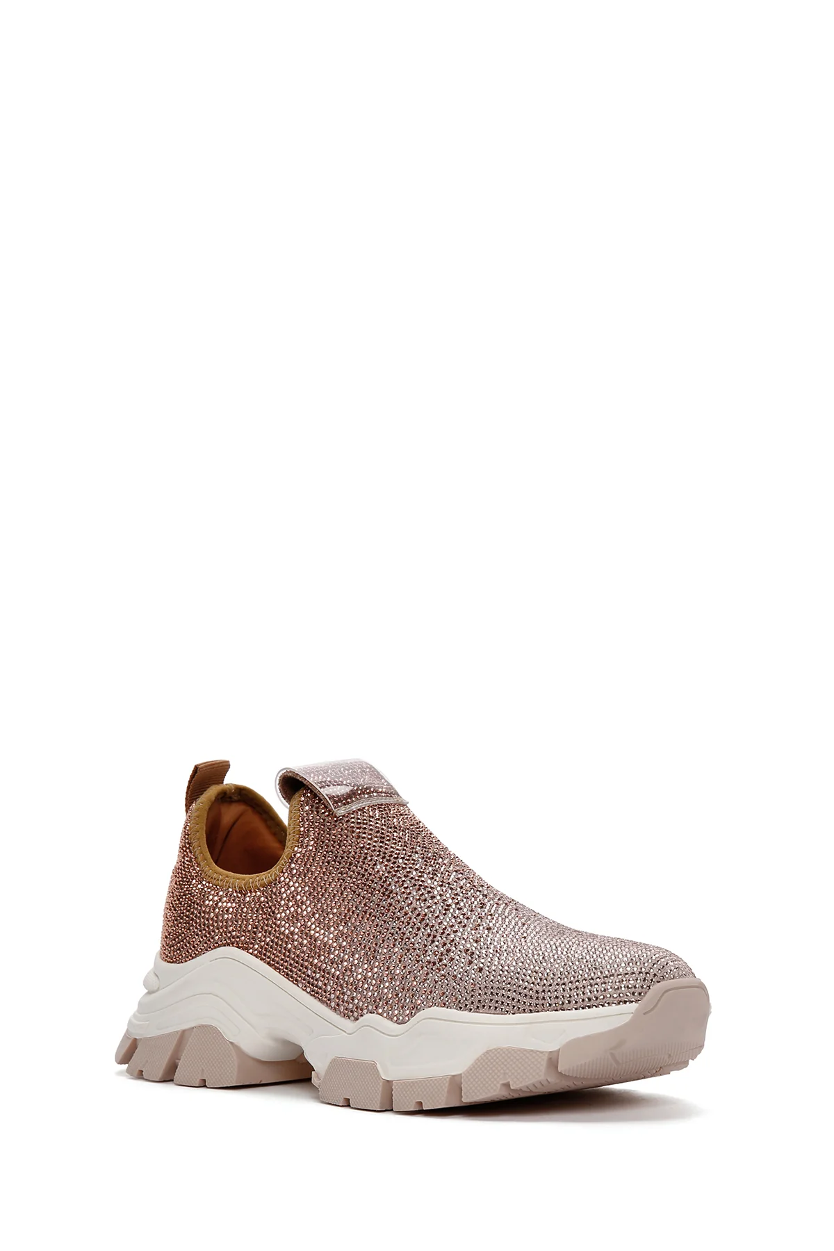 Derimod Zero Kadın Bej Kalın Tabanlı Taşlı Sneaker - Image 6