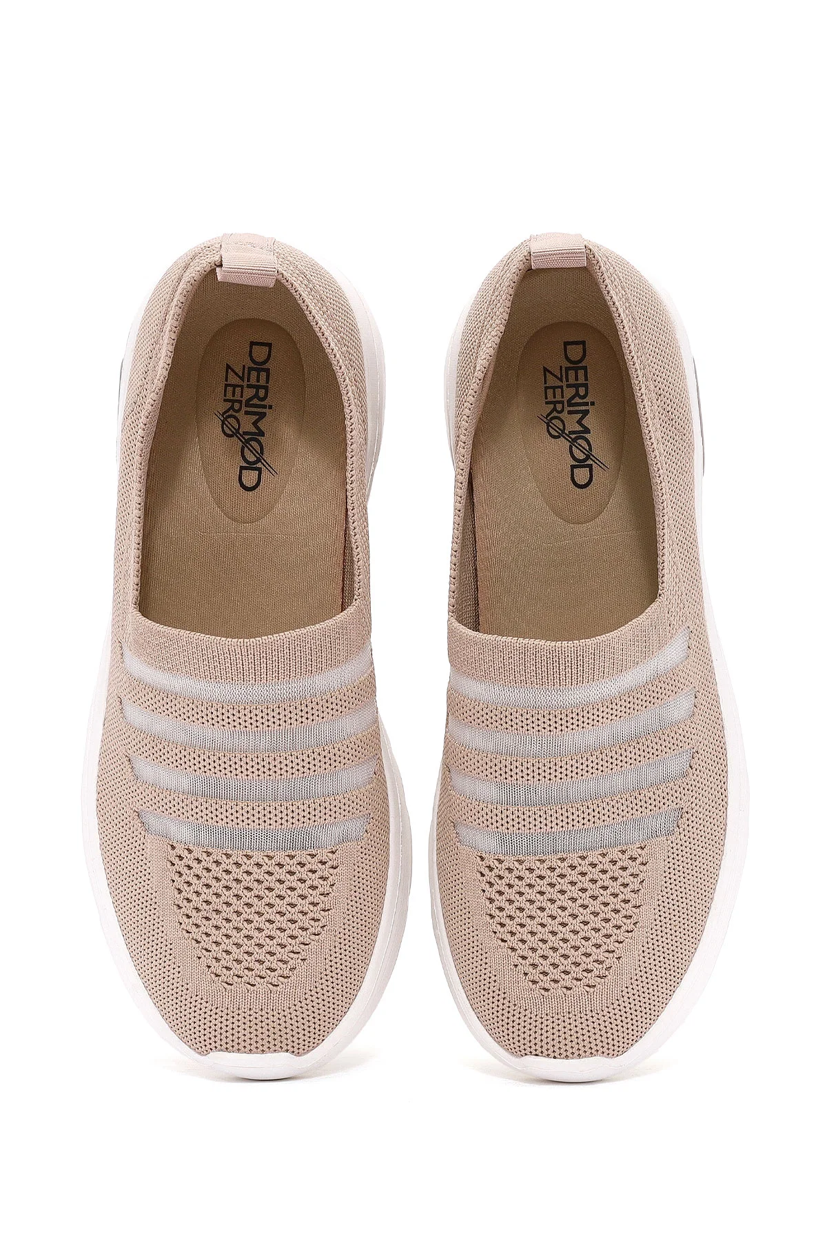 Derimod Zero Kadın Bej Kumaş Casual Sneaker - Image 7