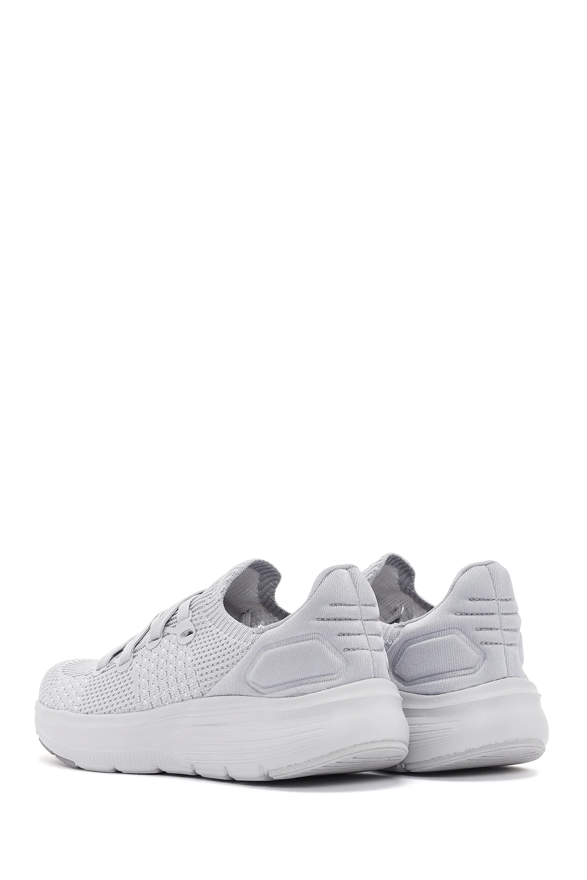 Derimod Zero Kadın Gri Bağcıklı Kalın Tabanlı Kumaş Sneaker - Image 5