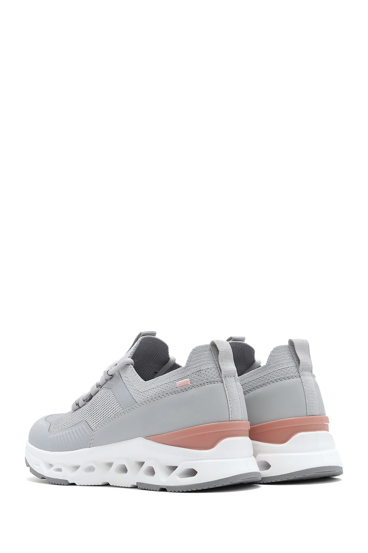 Derimod Zero Kadın Gri Bağcıklı Kumaş Sneaker - Image 5