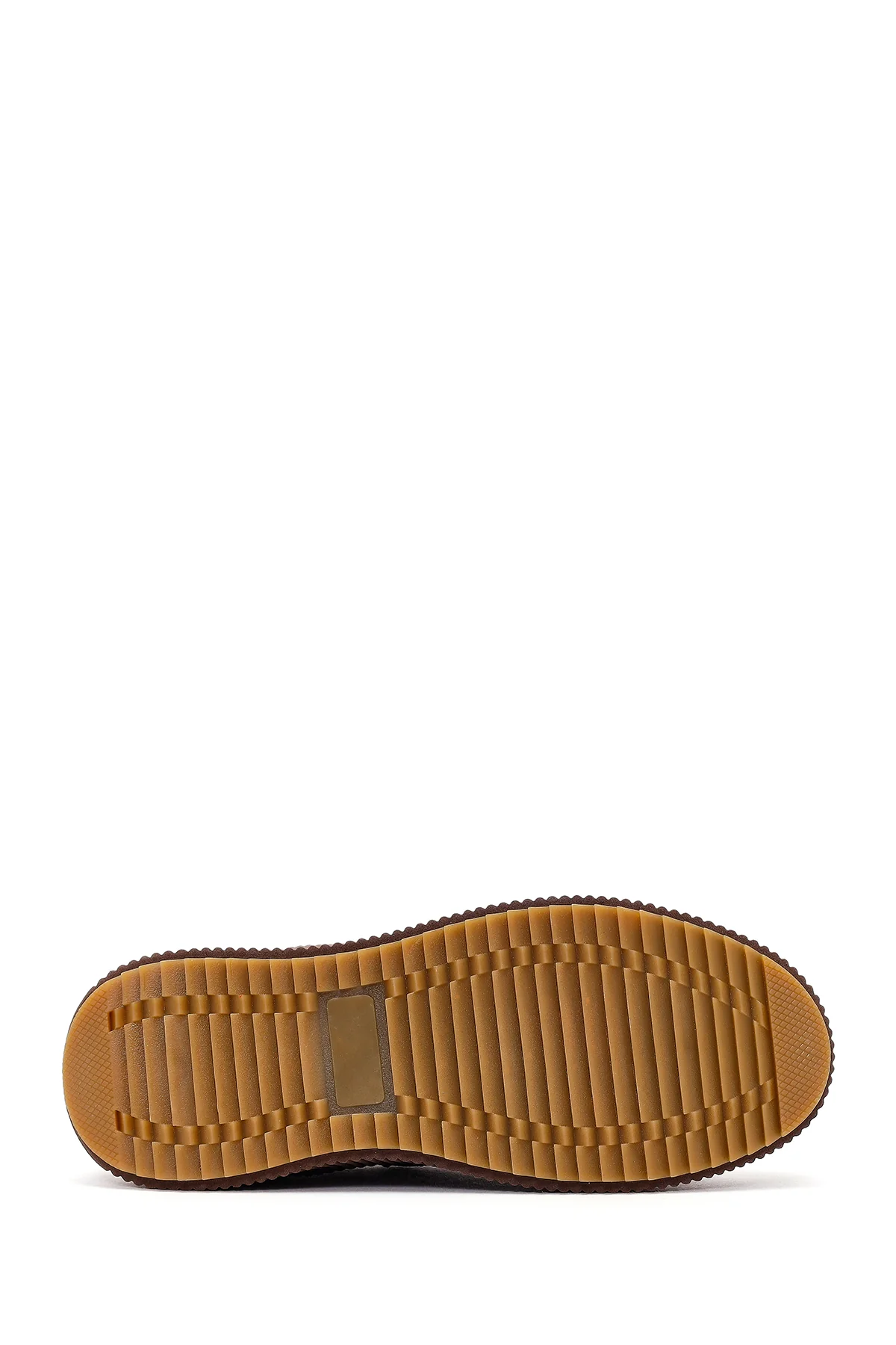 Derimod Zero Kadın Kahverengi Bağcıklı Kalın Tabanlı Taşlı Kumaş Sneaker - Image 5