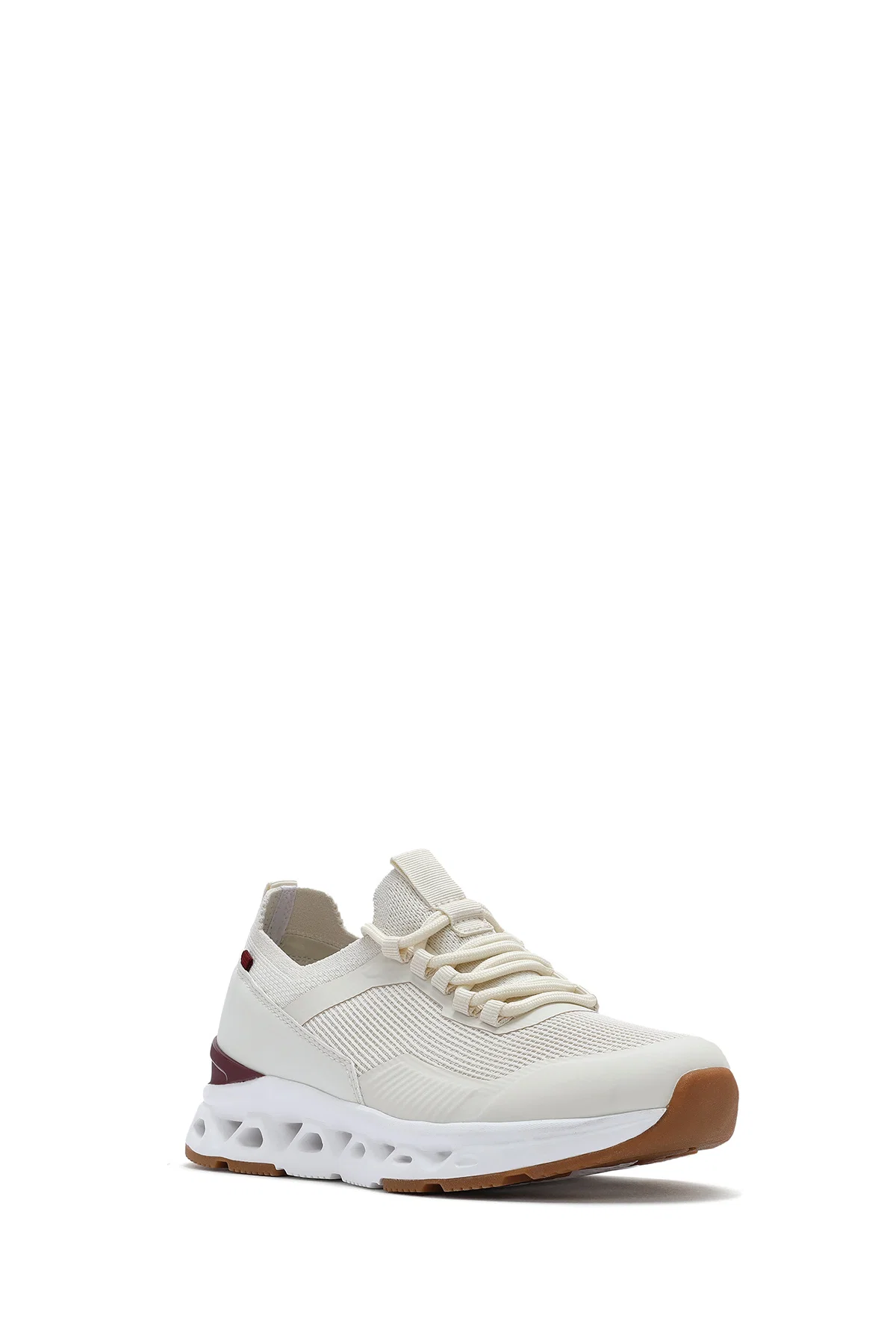 Derimod Zero Kadın Krem Bağcıklı Kumaş Sneaker - Image 8